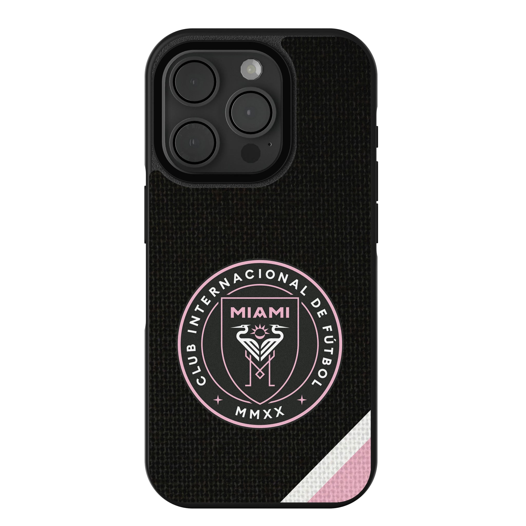 Inter Miami CF Diagonal Stripe iPhone Bump Phone Case for Apple iPhone