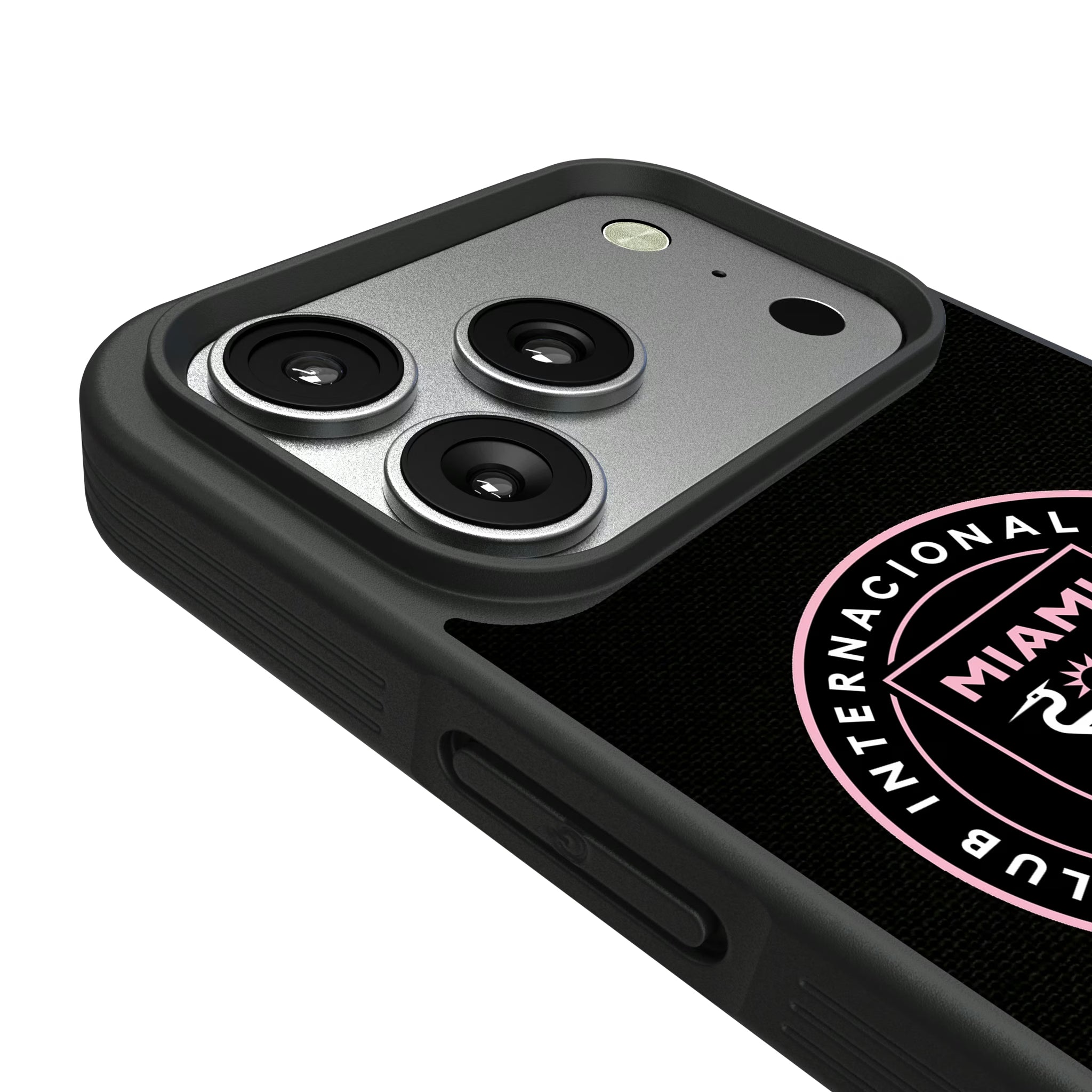 Inter Miami CF Endzone Solid iPhone Bump Phone Case for Apple iPhone - Detail#Device_iPhone 17 Pro