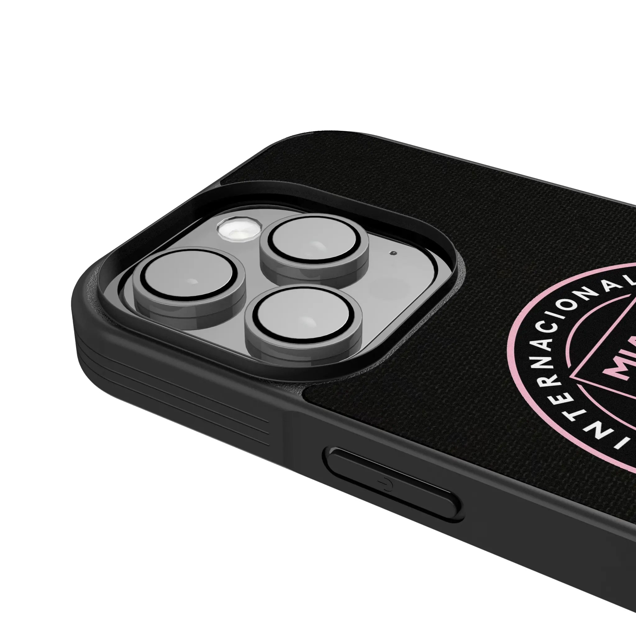 Inter Miami CF Endzone Solid iPhone Bump Phone Case for Apple iPhone - Detail