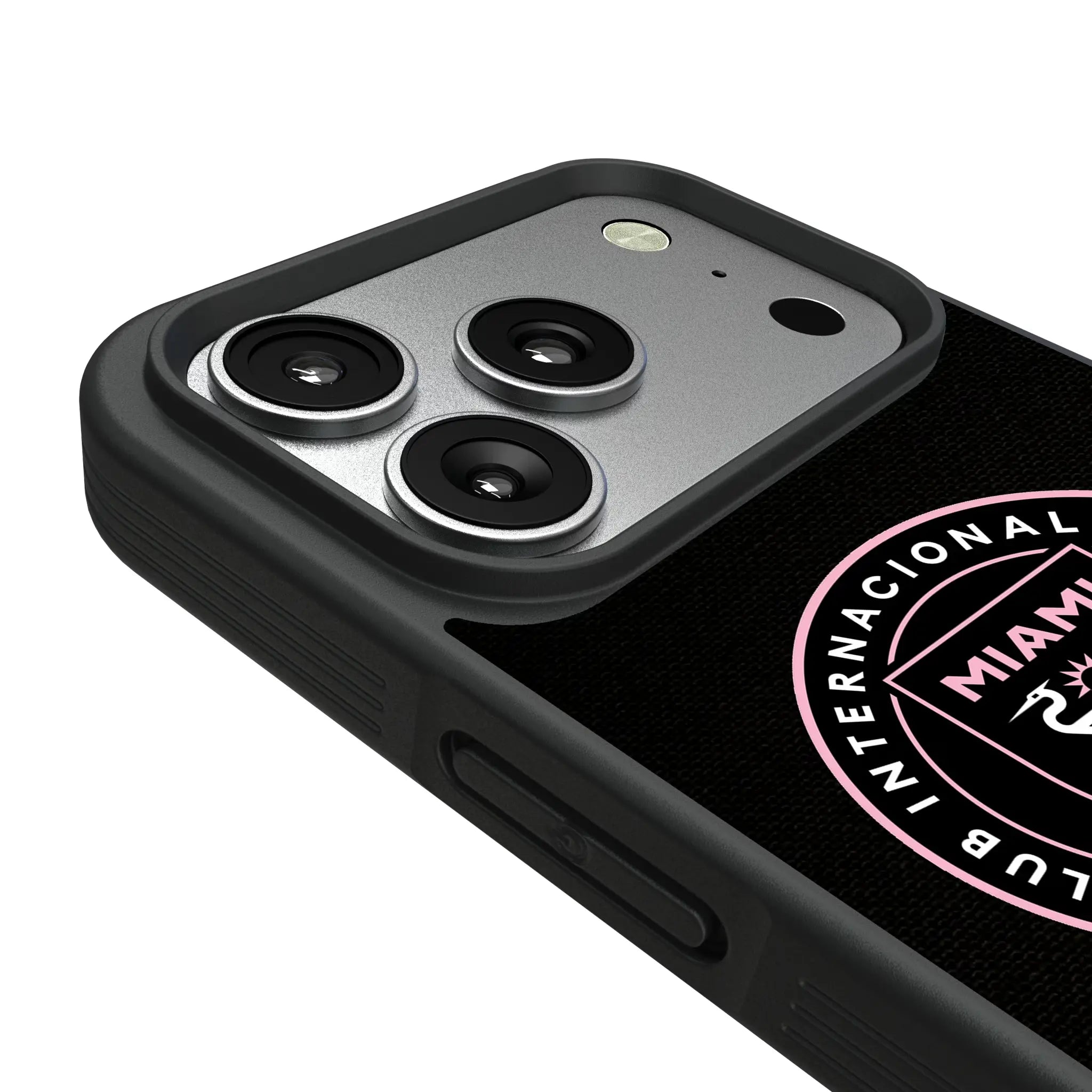 Inter Miami CF Endzone Solid iPhone Bump Phone Case for Apple iPhone - Detail#Device_iPhone 17 Pro
