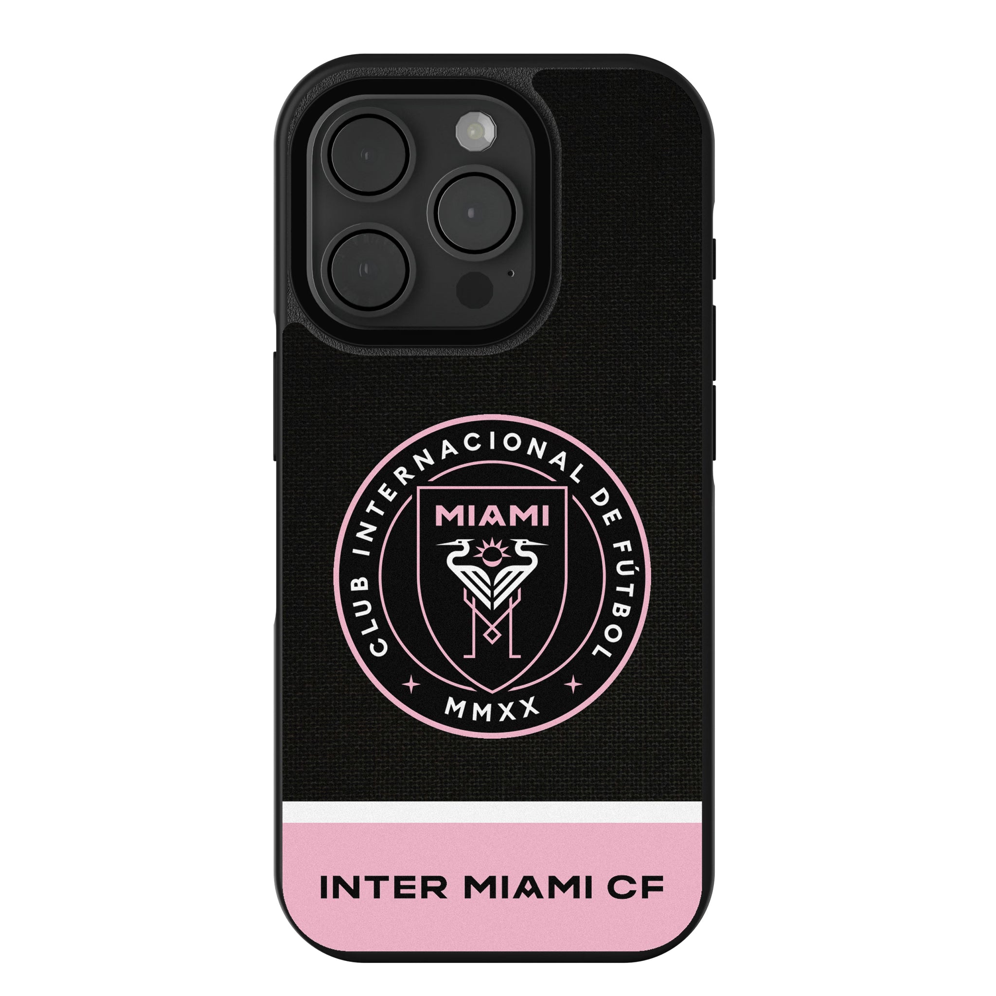 Inter Miami CF Endzone Solid iPhone Bump Phone Case for Apple iPhone