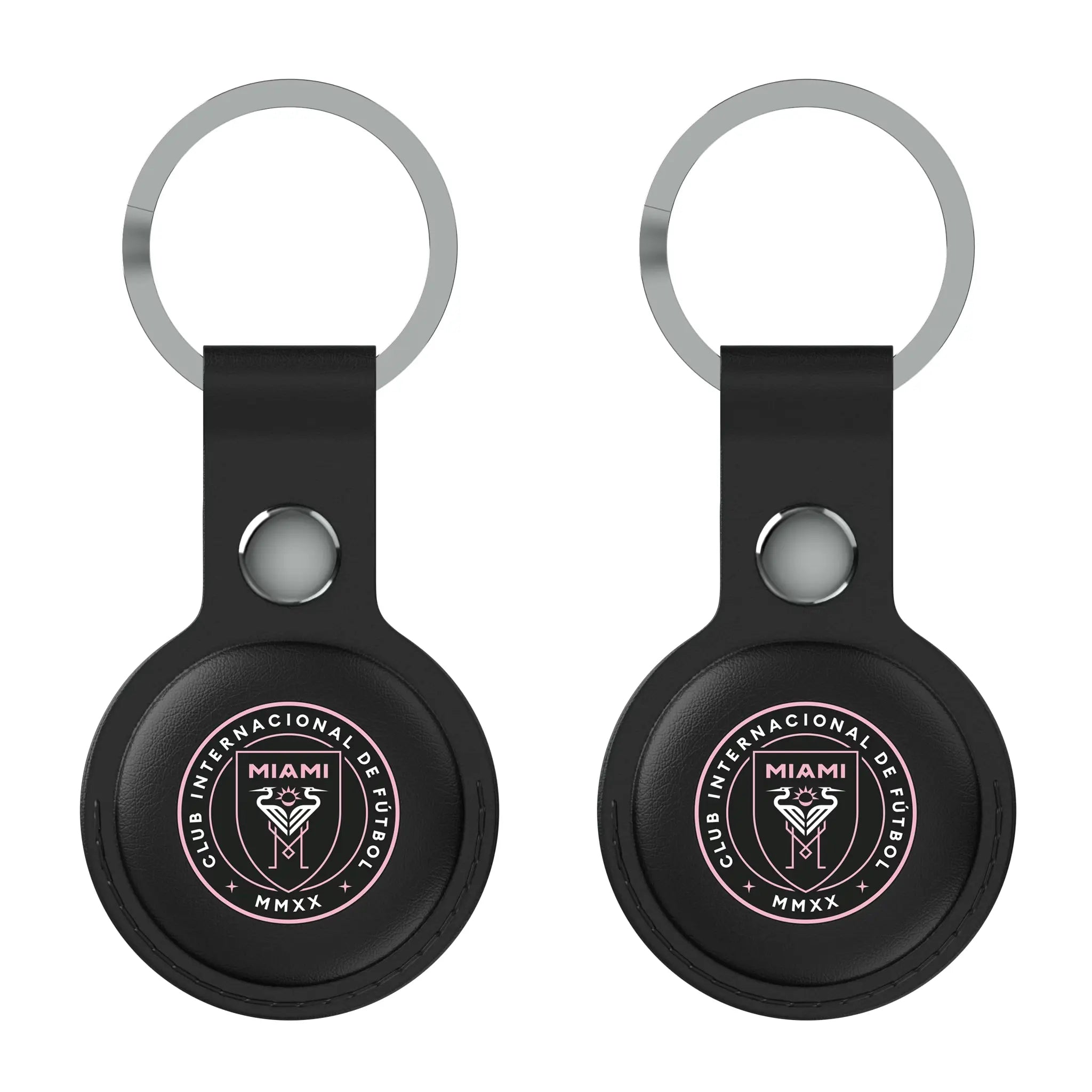 Inter Miami CF Insignia AirTag Black Airtag Holder 2-Pack