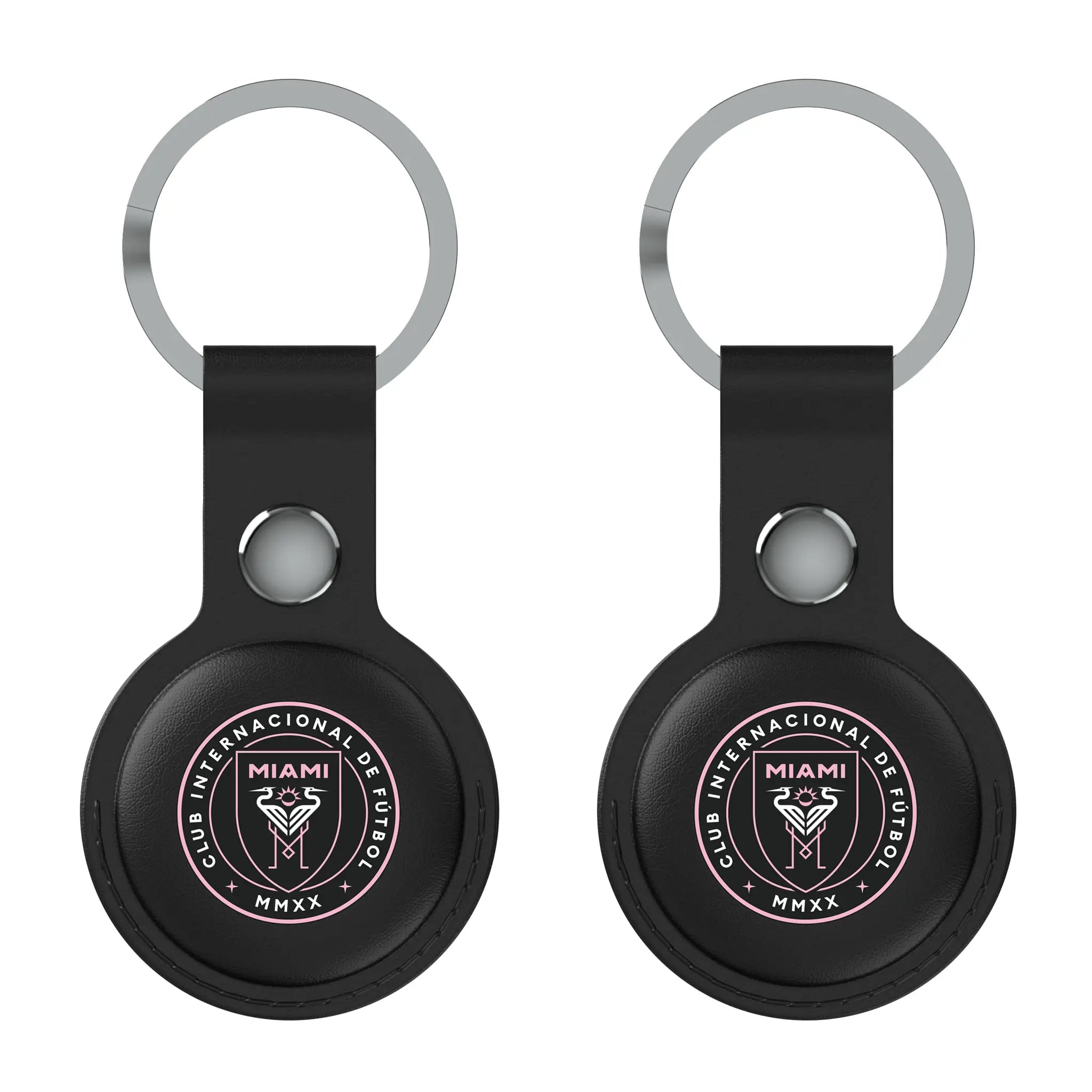 Inter Miami CF Insignia AirTag Black Airtag Holder 2-Pack