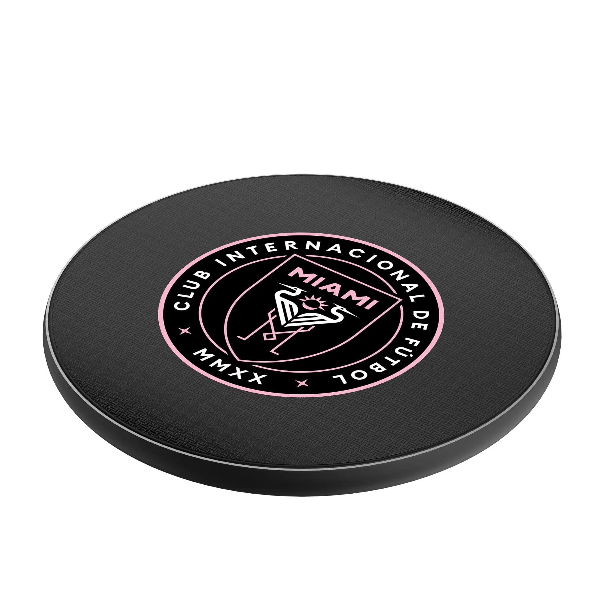 Inter Miami CF Linen 15-Watt Wireless Charger - Isometric View