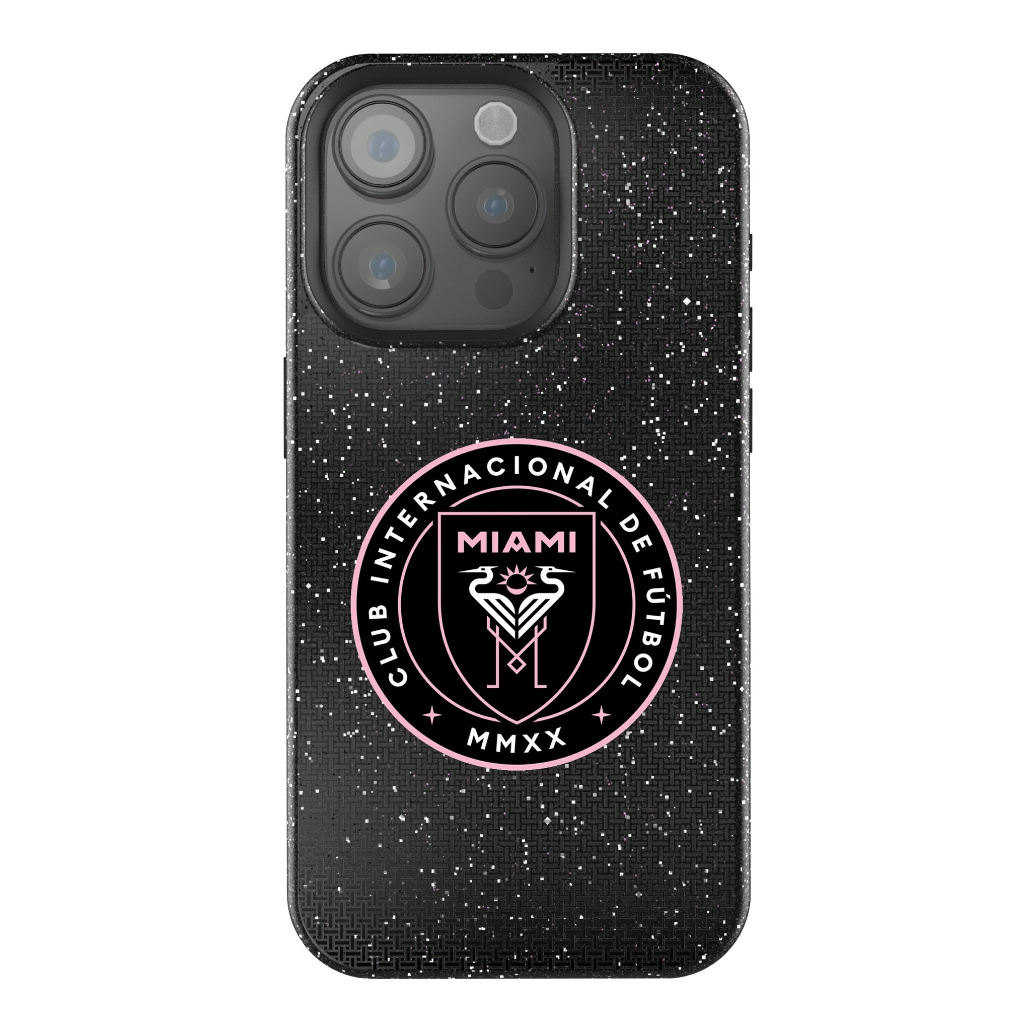 Inter Miami CF Linen iPhone Bling Phone Case for Apple iPhone