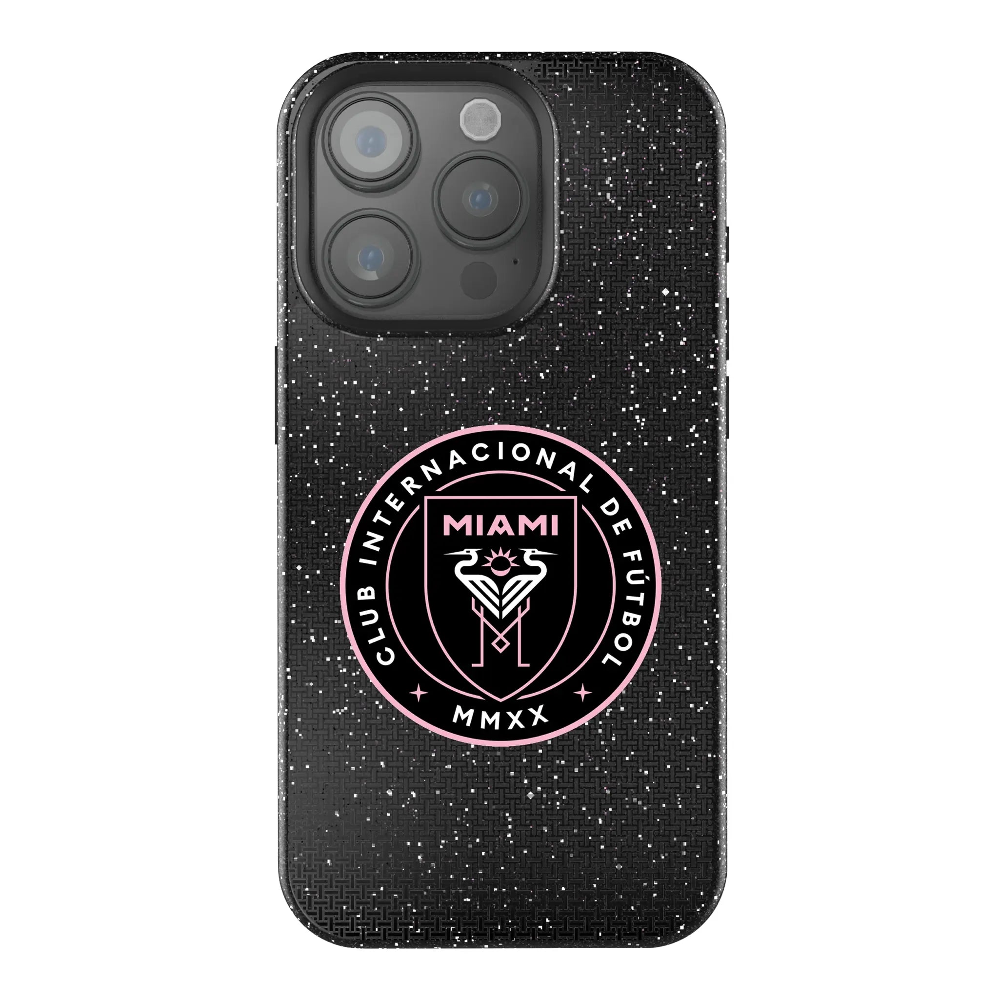 Inter Miami CF Linen iPhone Bling Phone Case for Apple iPhone