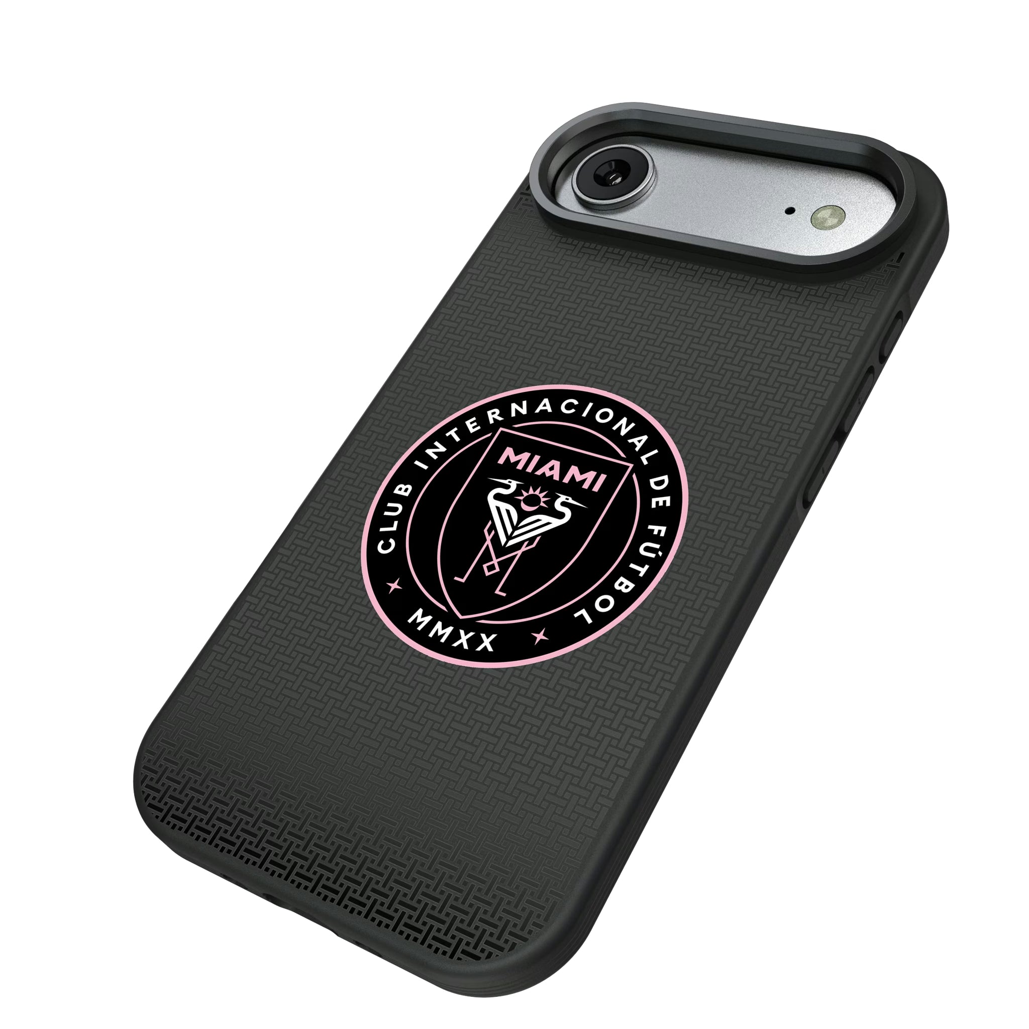 Inter Miami CF Linen iPhone Bump Phone Case for Apple iPhone - Isometric View#Device_iPhone Air