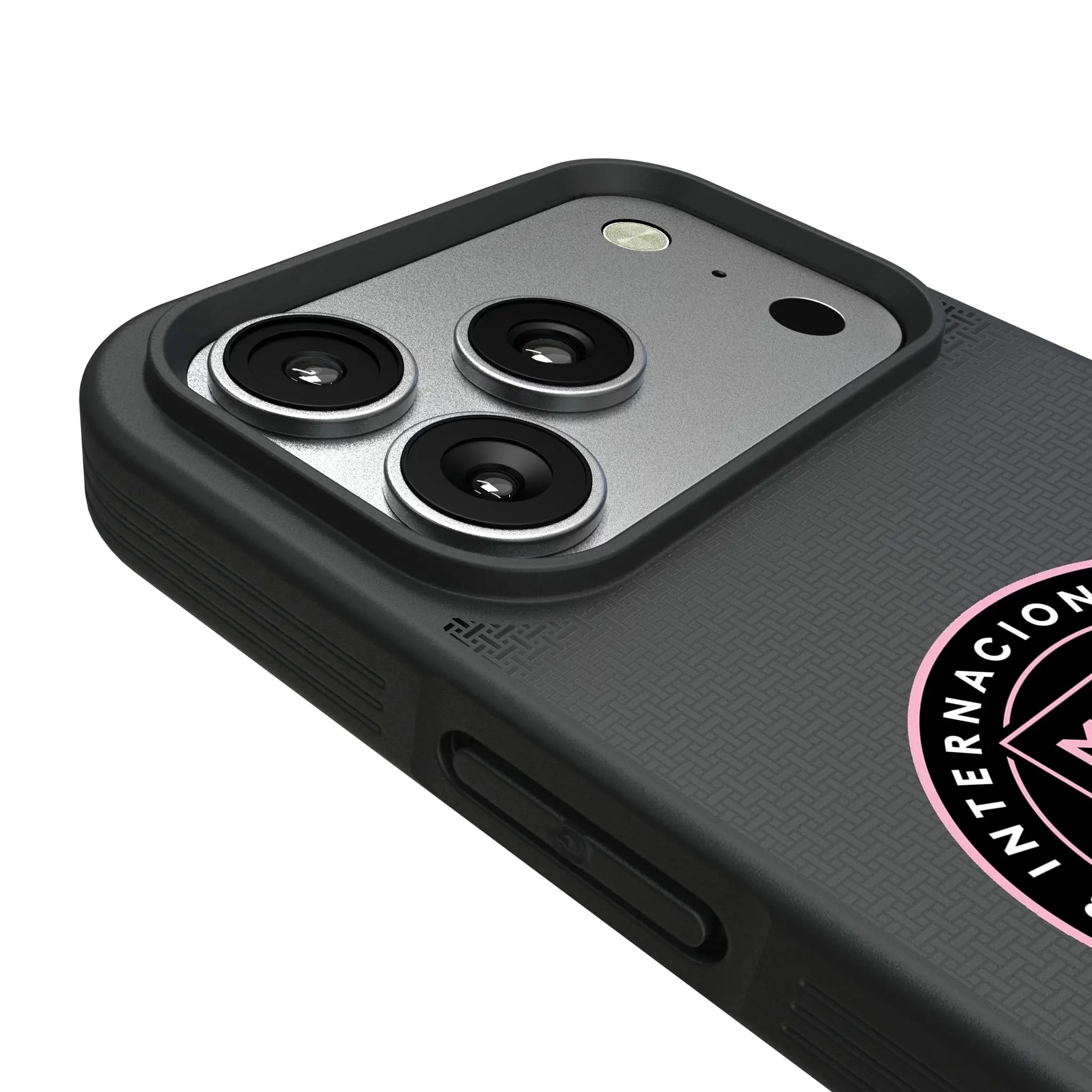 Inter Miami CF Linen iPhone Bump Phone Case for Apple iPhone - Detail#Device_iPhone 17 Pro