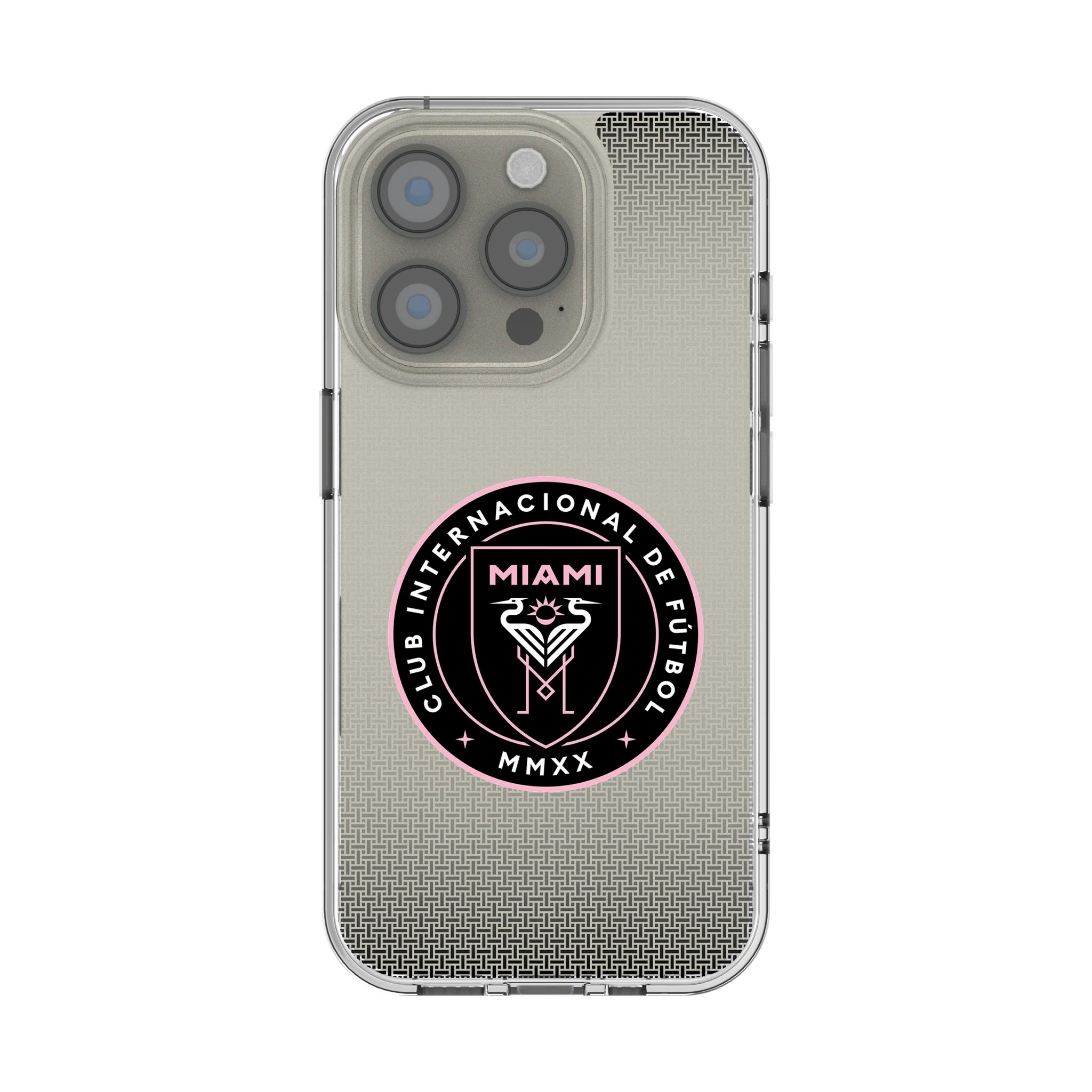 Inter Miami CF Linen iPhone Clear Phone Case for Apple iPhone
