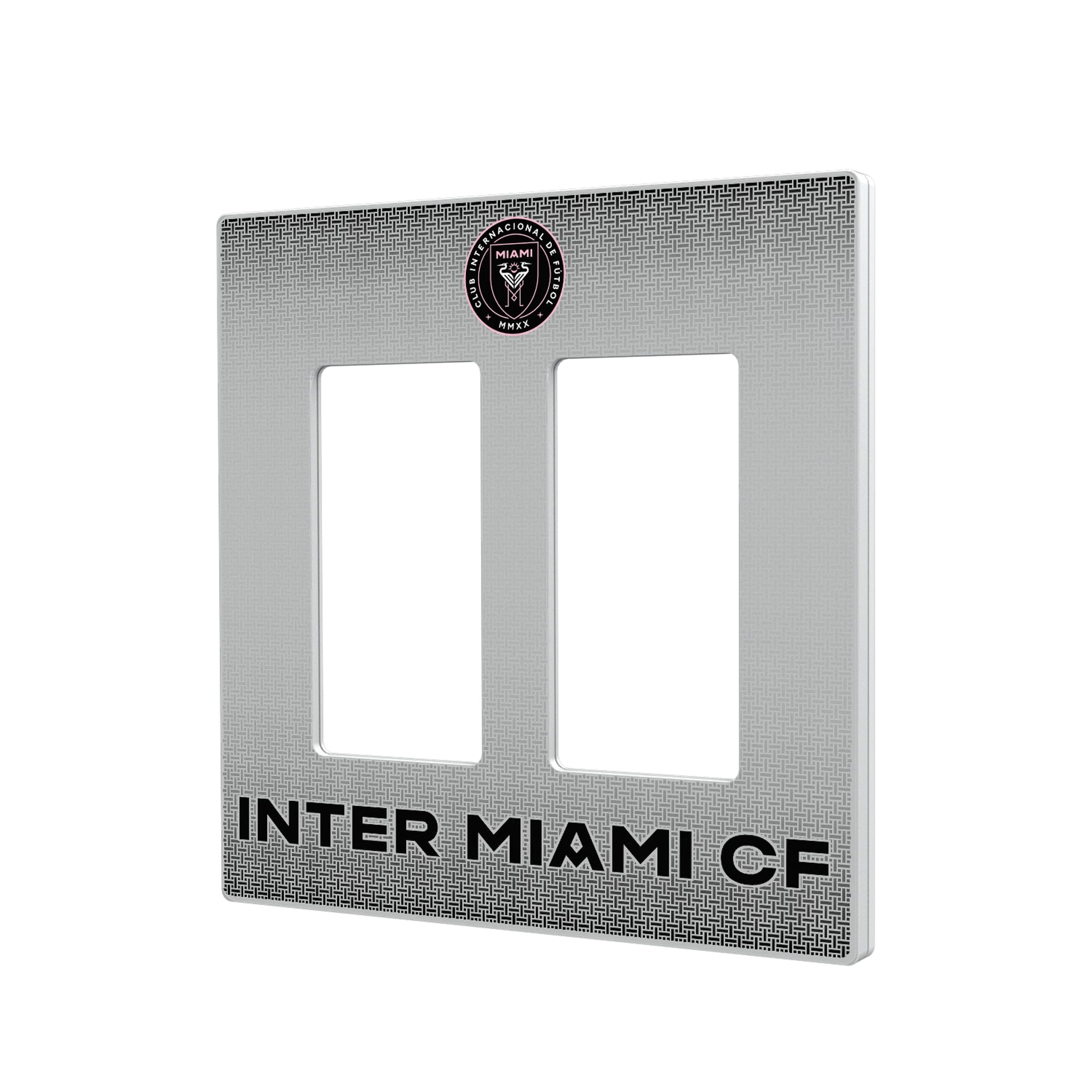 Inter Miami CF Linen Hidden-Screw Light Switch Plate#Style_Double Rocker