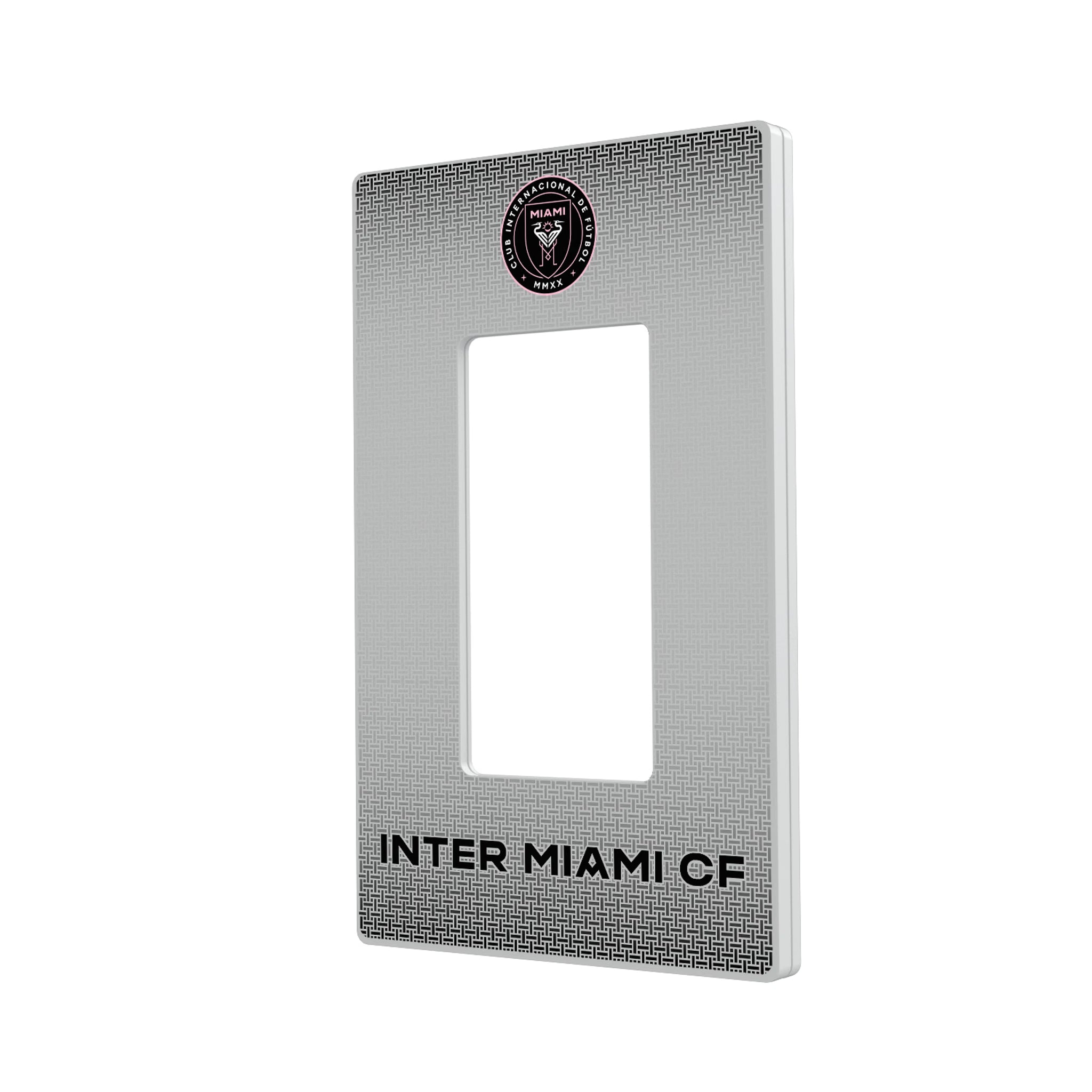 Inter Miami CF Linen Hidden-Screw Light Switch Plate#Style_Single Rocker