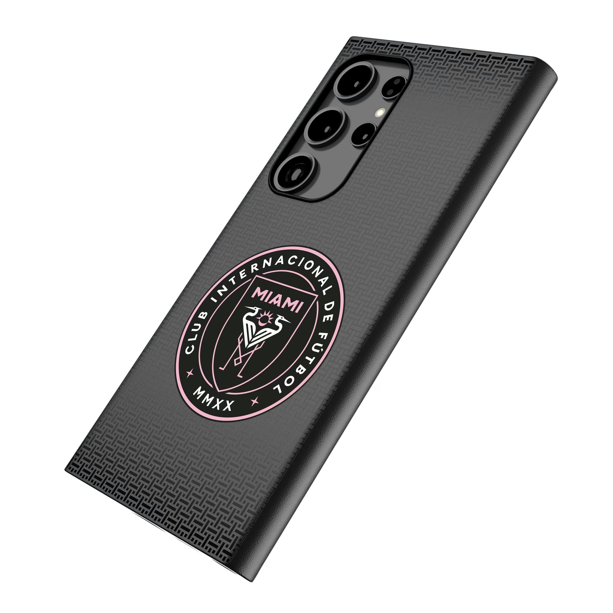 Inter Miami CF Linen Galaxy MagSafe Compatible Phone Case for Samsung Galaxy - Isometric View