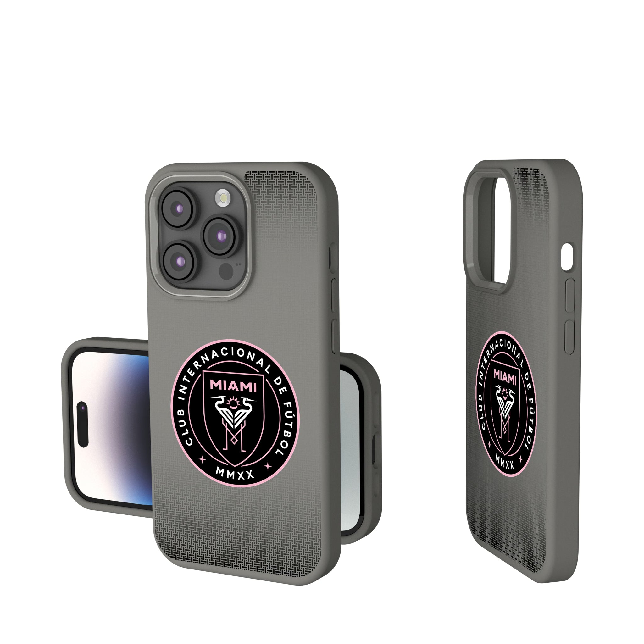 Inter Miami CF Linen iPhone Soft Touch Phone Case for Apple iPhone