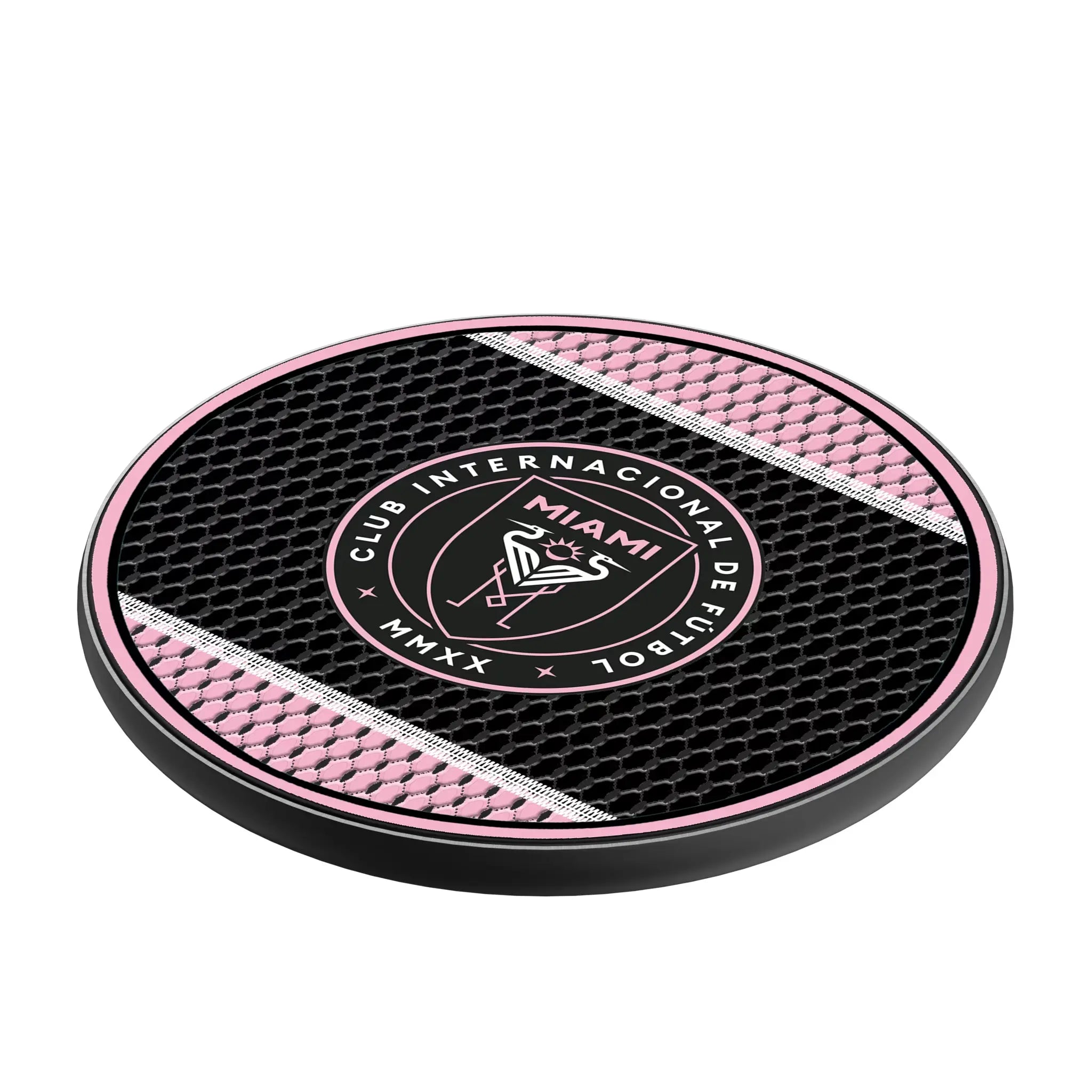Inter Miami CF Mesh 15-Watt Wireless Charger - Isometric View
