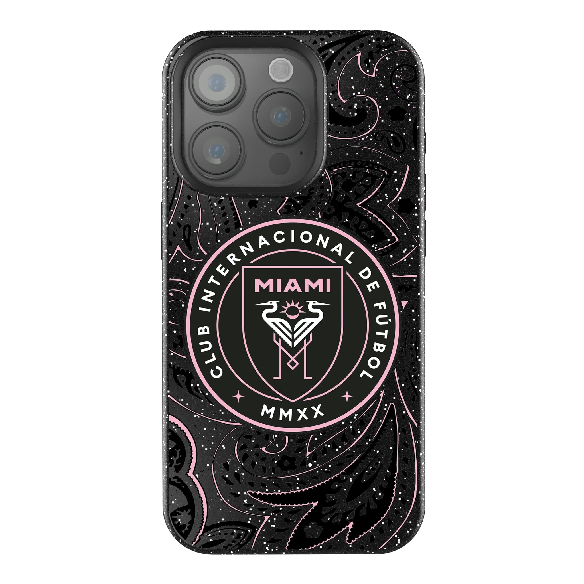Inter Miami CF Paisley iPhone Bling Phone Case for Apple iPhone