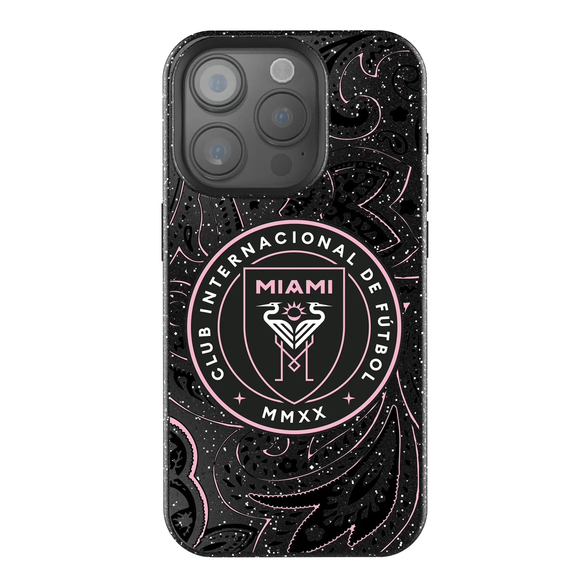 Inter Miami CF Paisley iPhone Bling Phone Case for Apple iPhone