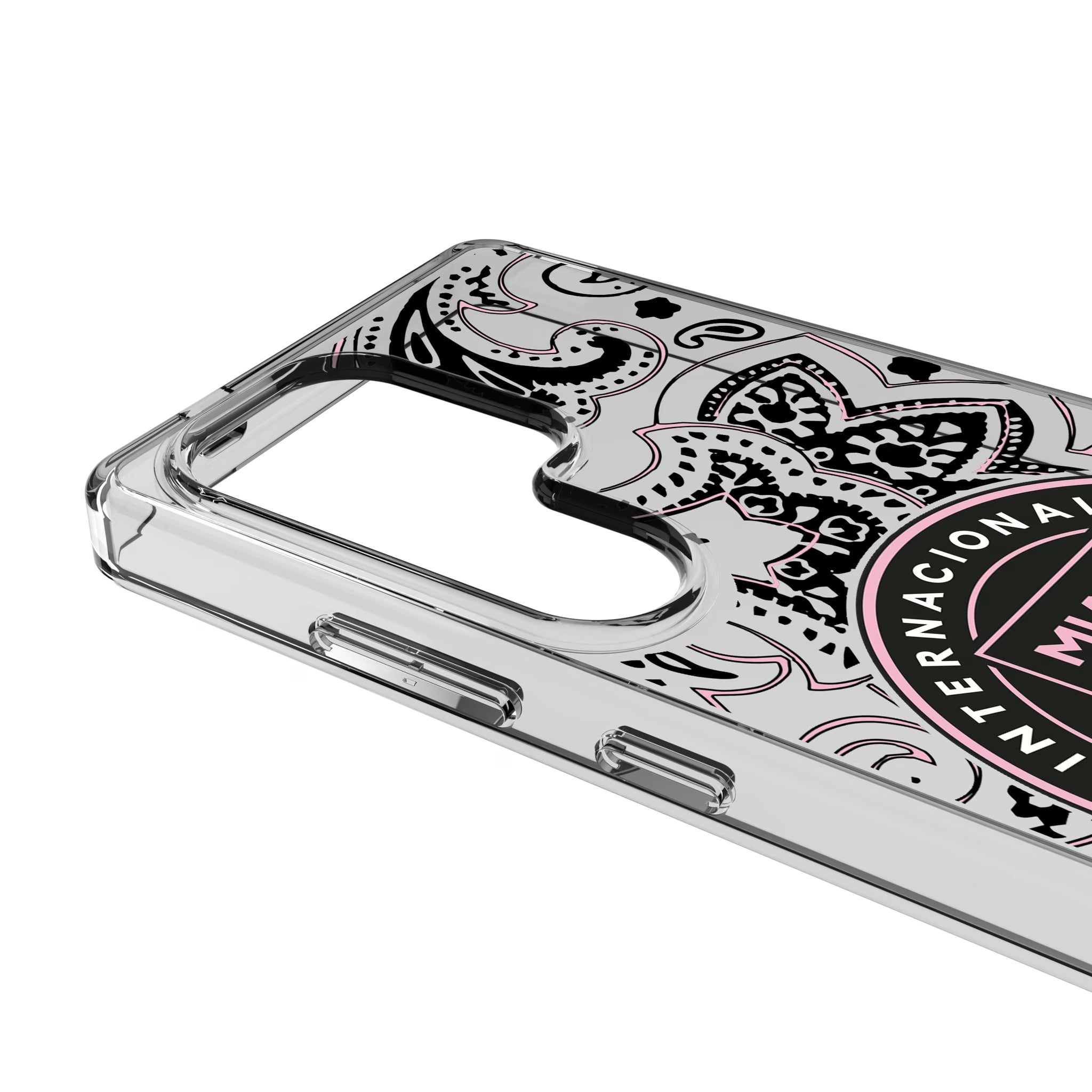 Inter Miami CF Paisley Galaxy Clear Phone Case for Samsung Galaxy - Detail
