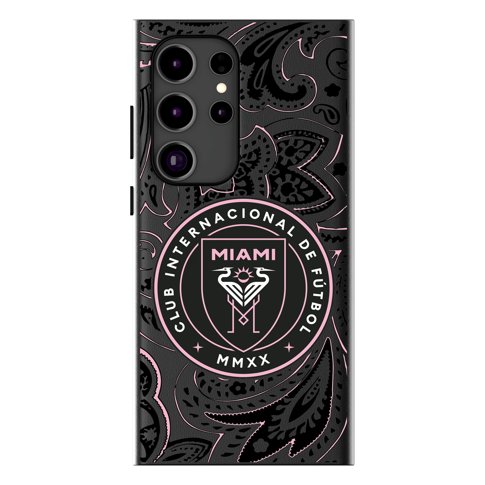 Inter Miami CF Paisley Galaxy MagSafe Compatible Phone Case for Samsung Galaxy