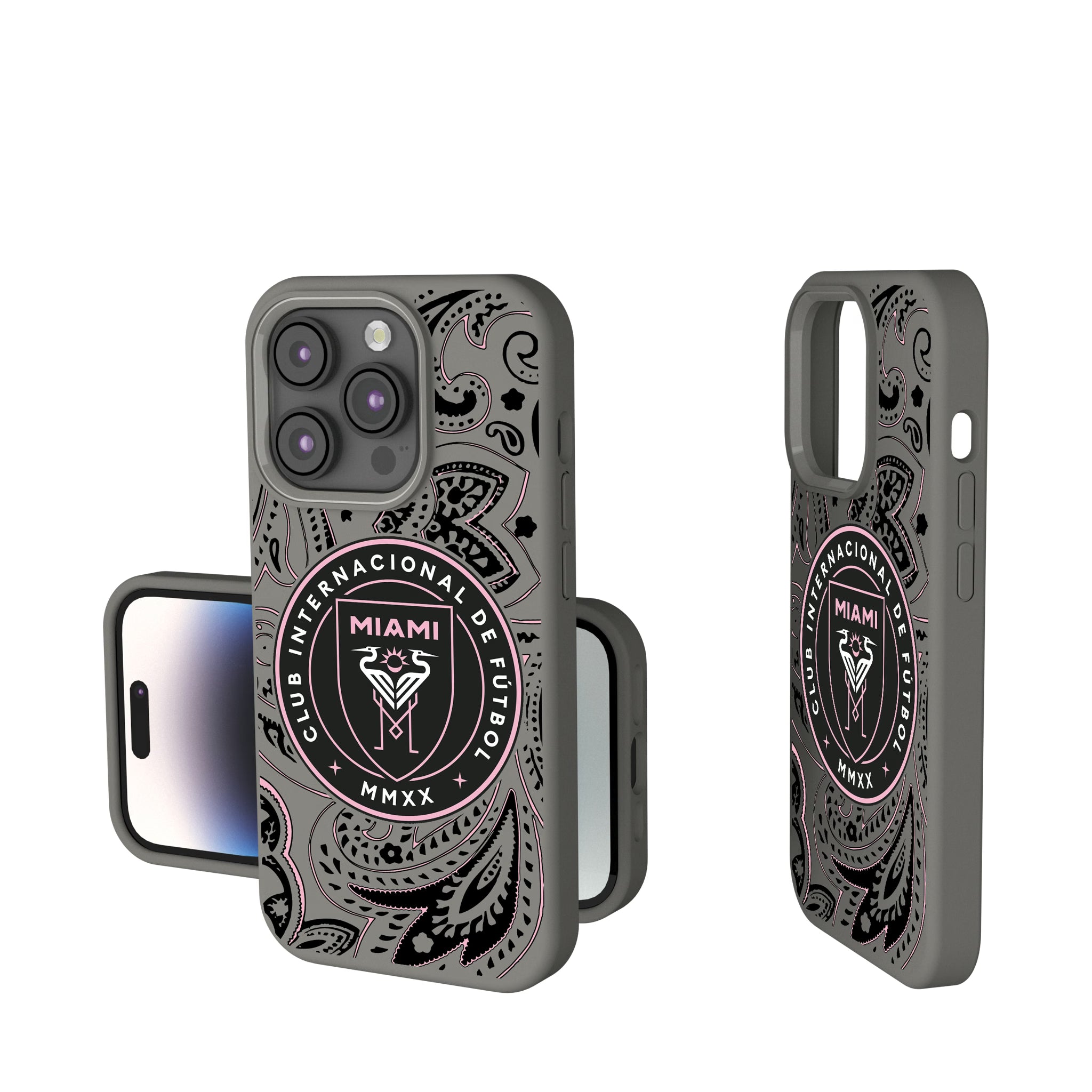 Inter Miami CF Paisley iPhone Soft Touch Phone Case for Apple iPhone