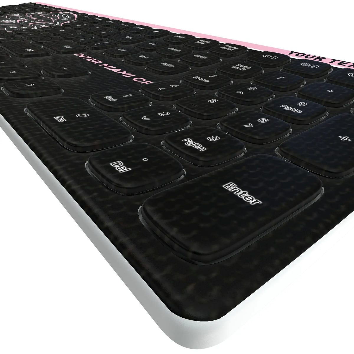 Inter Miami CF Personalized Endzone Solid KKB605 Curved Wireless Keyboard - Detail