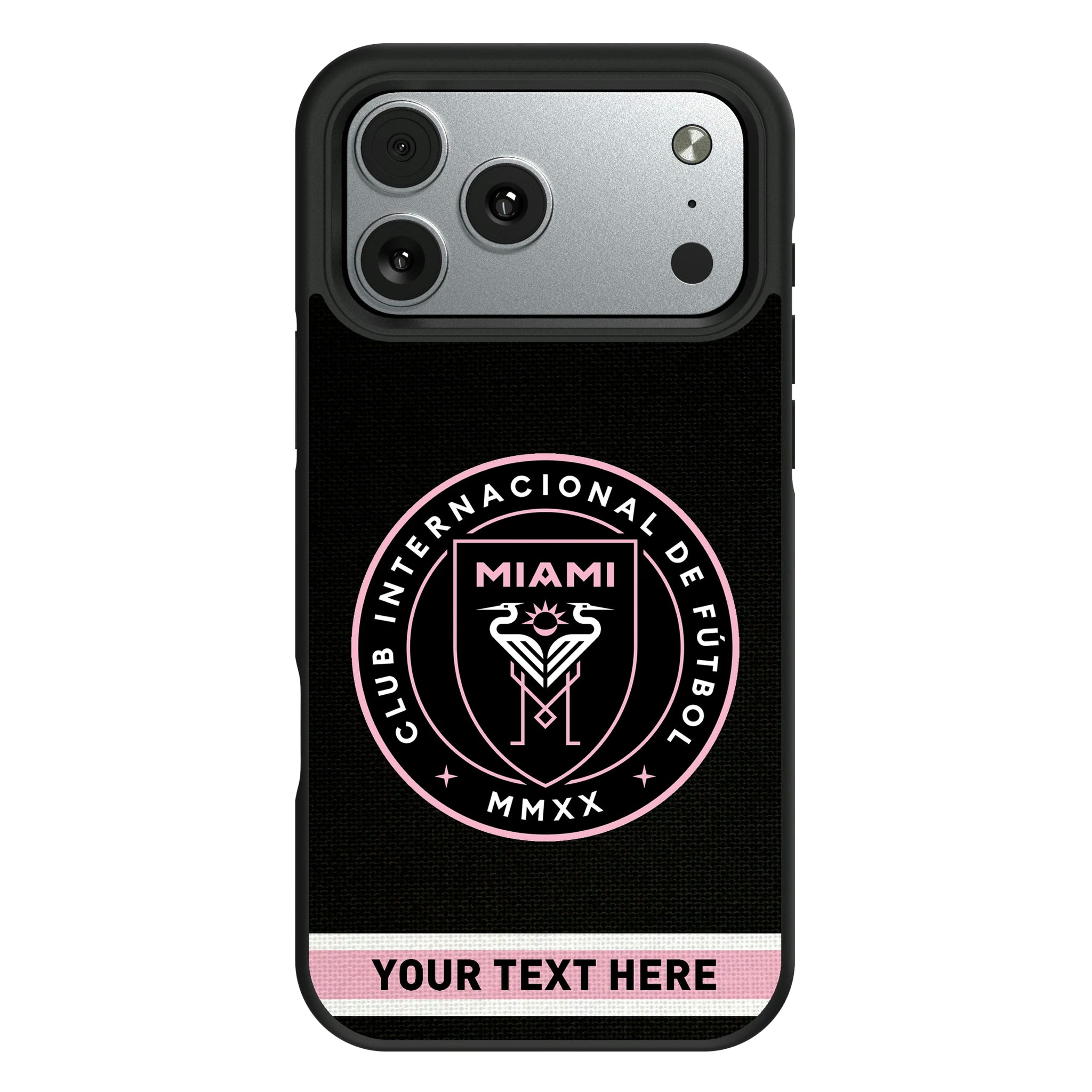 Inter Miami CF Personalized Stripe iPhone Bump Phone Case for Apple iPhone#Device_iPhone 17 Pro Max