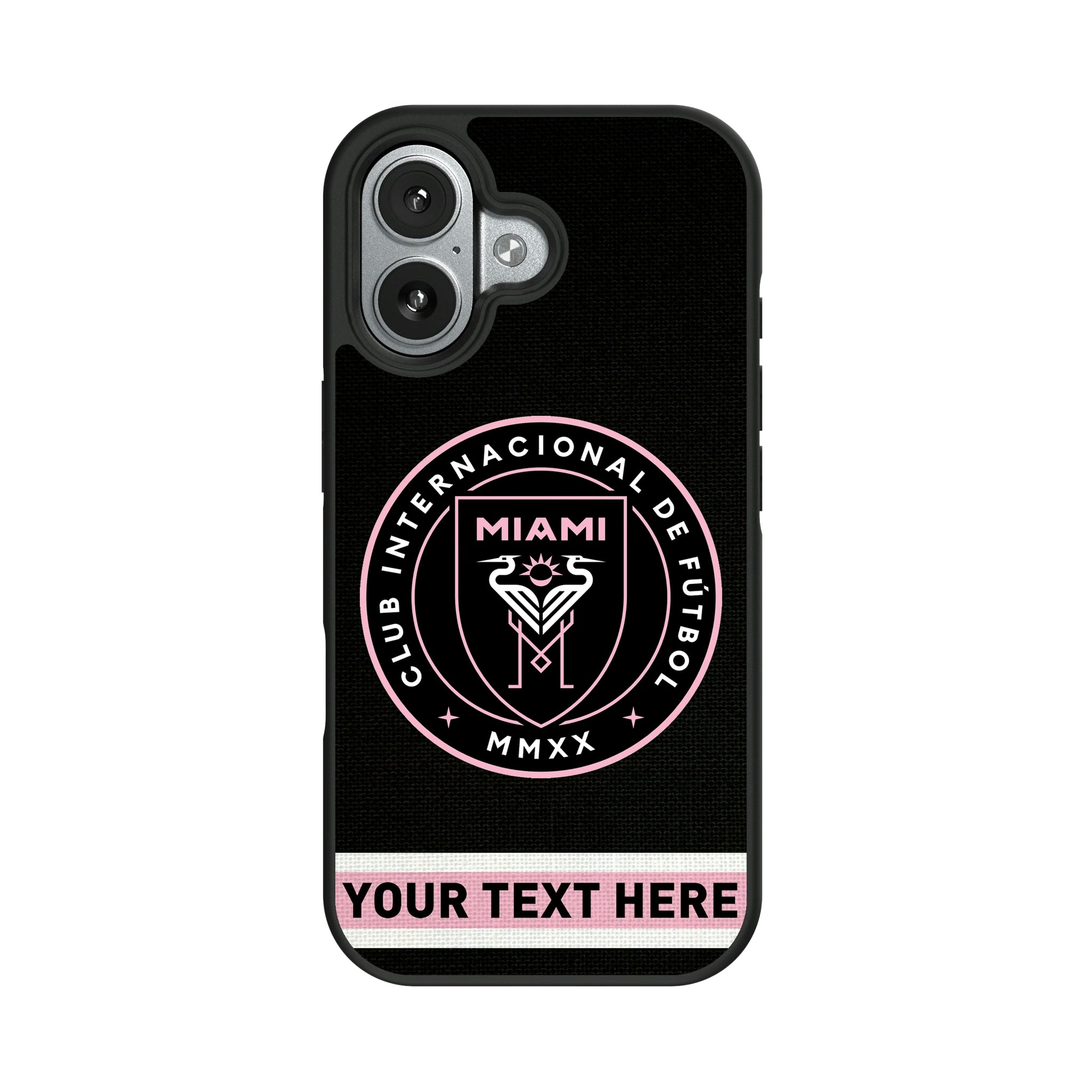 Inter Miami CF Personalized Stripe iPhone Bump Phone Case for Apple iPhone#Device_iPhone 17