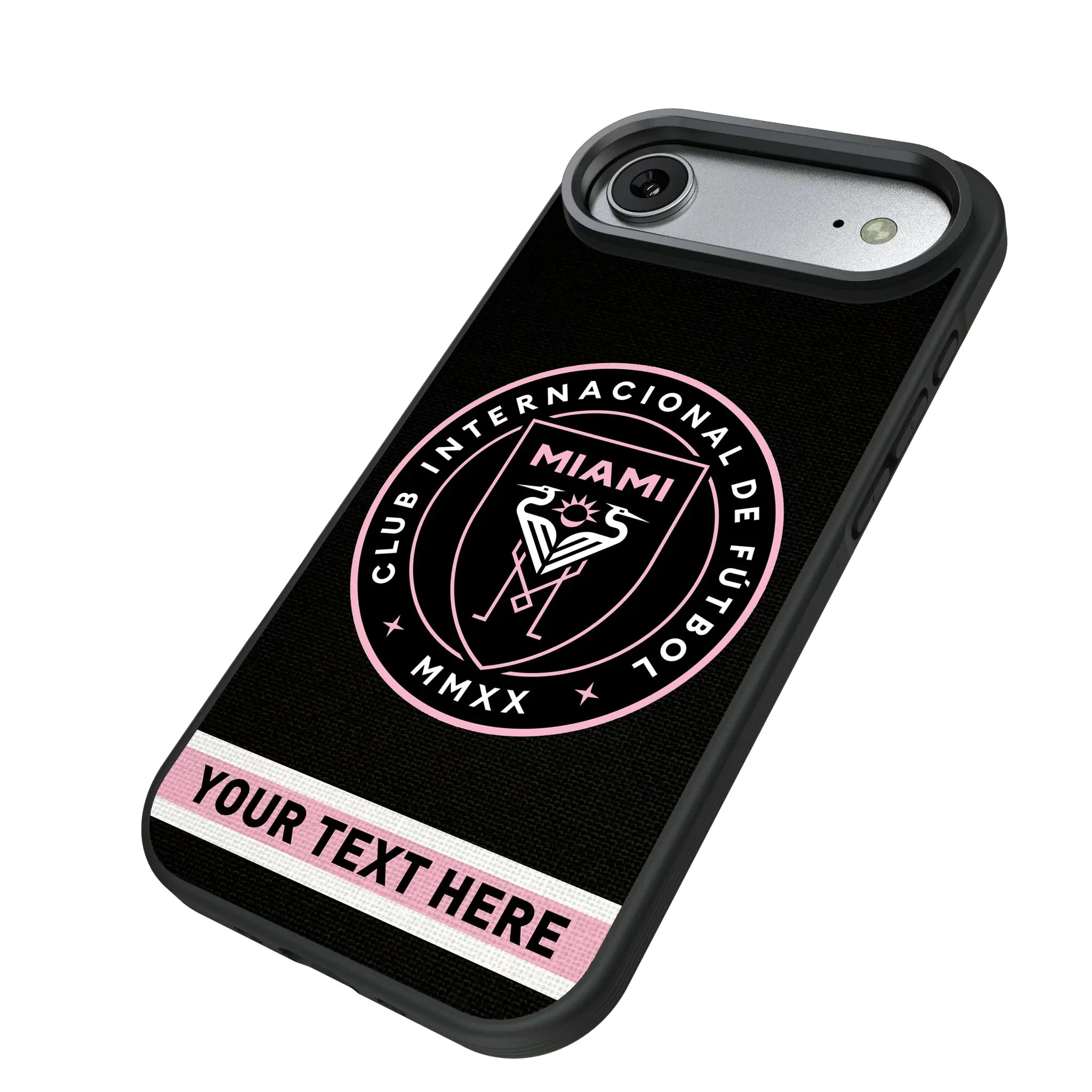 Inter Miami CF Personalized Stripe iPhone Bump Phone Case for Apple iPhone - Isometric View#Device_iPhone Air