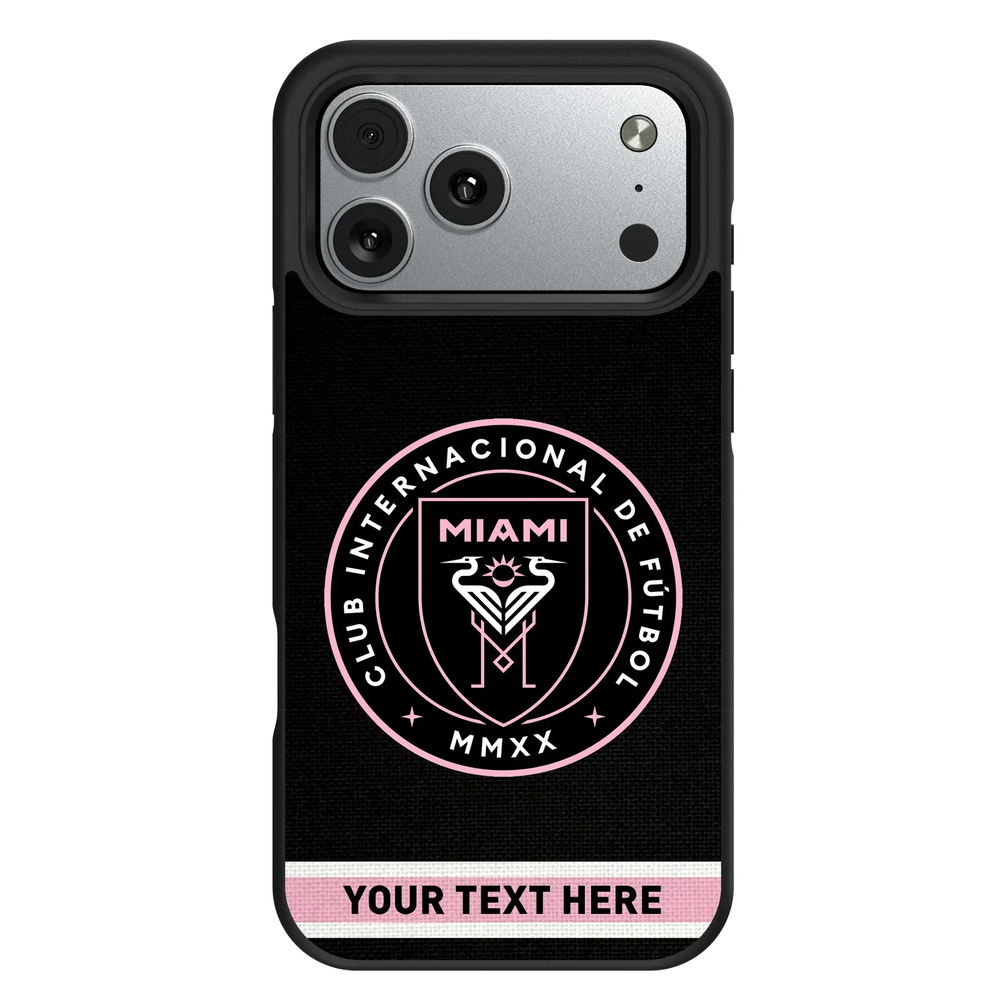 Inter Miami CF Personalized Stripe iPhone Bump Phone Case for Apple iPhone#Device_iPhone 17 Pro Max