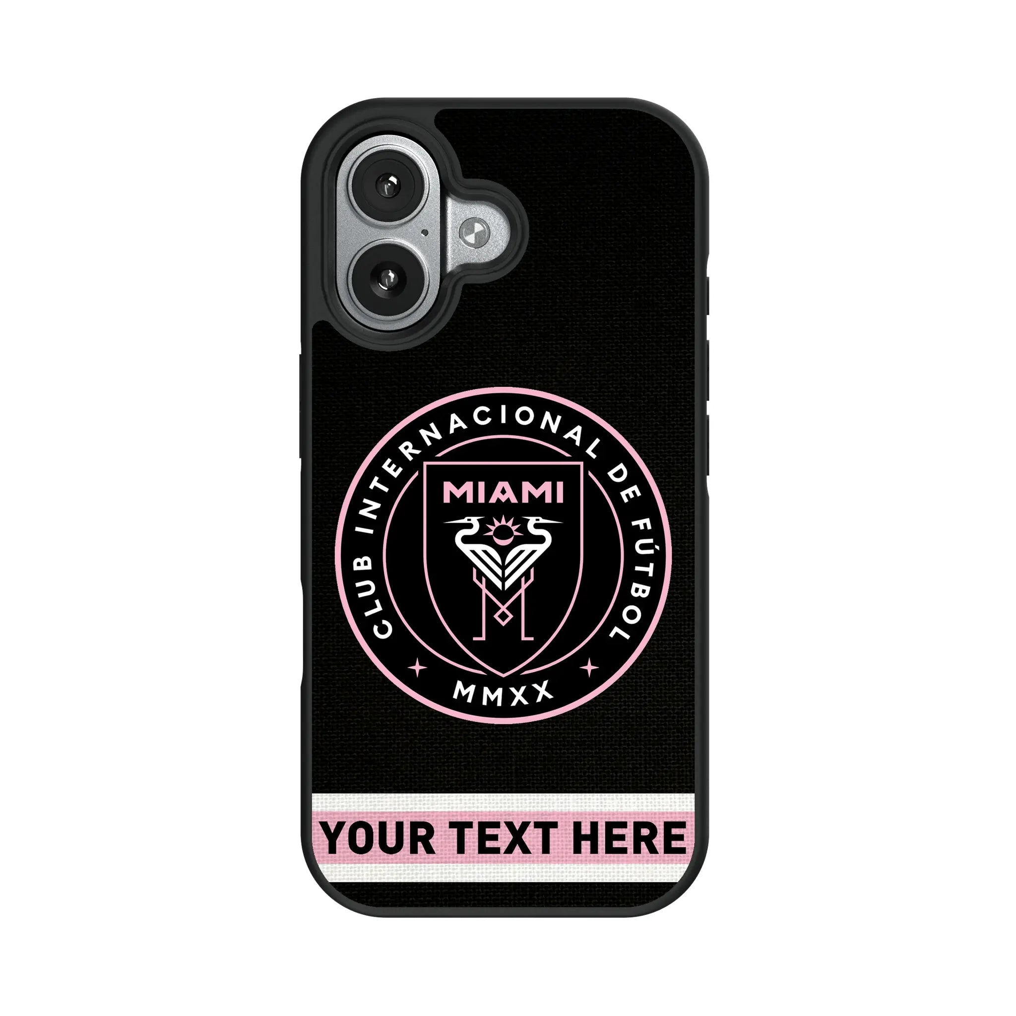 Inter Miami CF Personalized Stripe iPhone Bump Phone Case for Apple iPhone#Device_iPhone 17