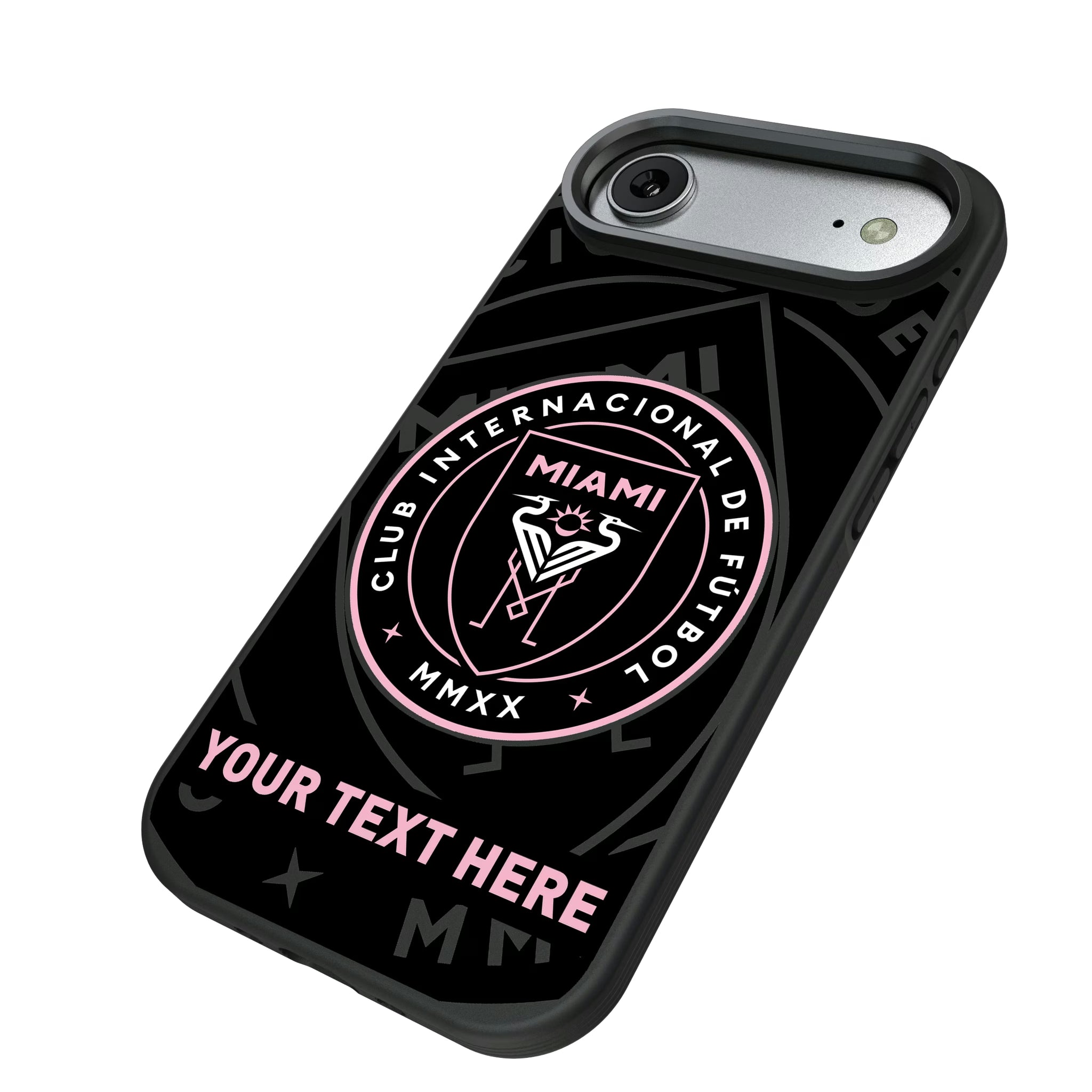 Inter Miami CF Personalized Tilt iPhone Bump Phone Case for Apple iPhone - Isometric View#Device_iPhone Air