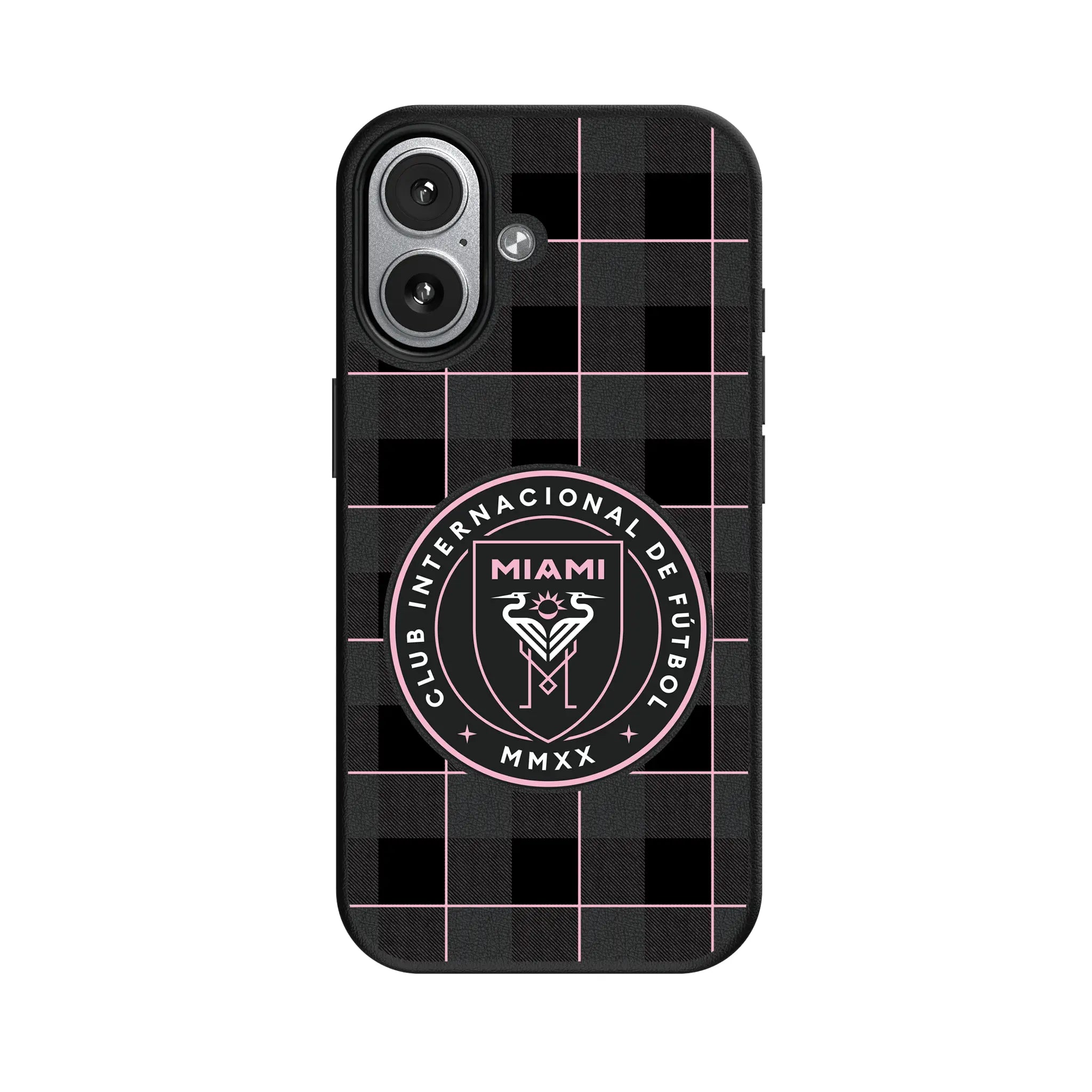 Inter Miami CF Plaid iPhone MagSafe Compatible Phone Case for Apple iPhone#Device_iPhone 17