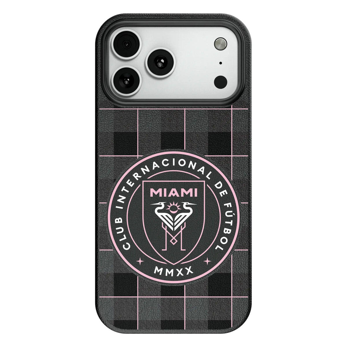 Inter Miami CF Plaid MagSafe Compatible Phone Case for Apple iPhone