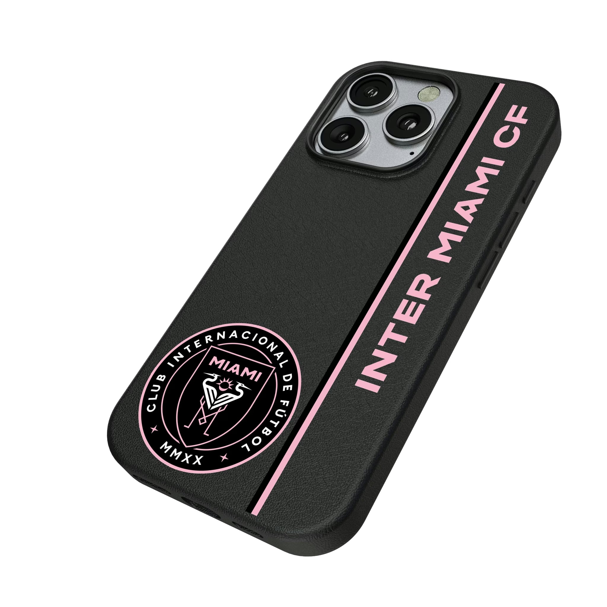 Inter Miami CF Sidebar iPhone MagSafe Compatible Phone Case for Apple iPhone - Isometric View