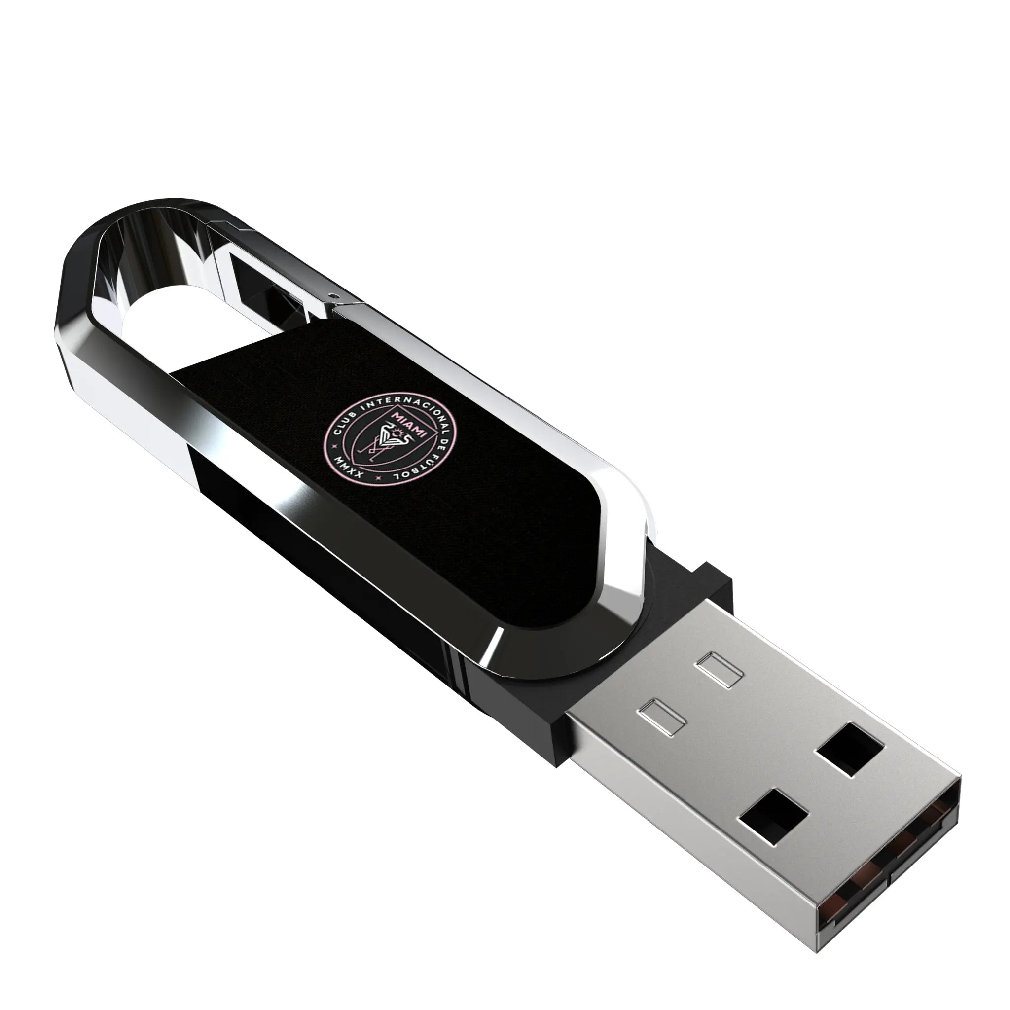 Inter Miami CF Solid USB 64GB Clip Style Flash Drive