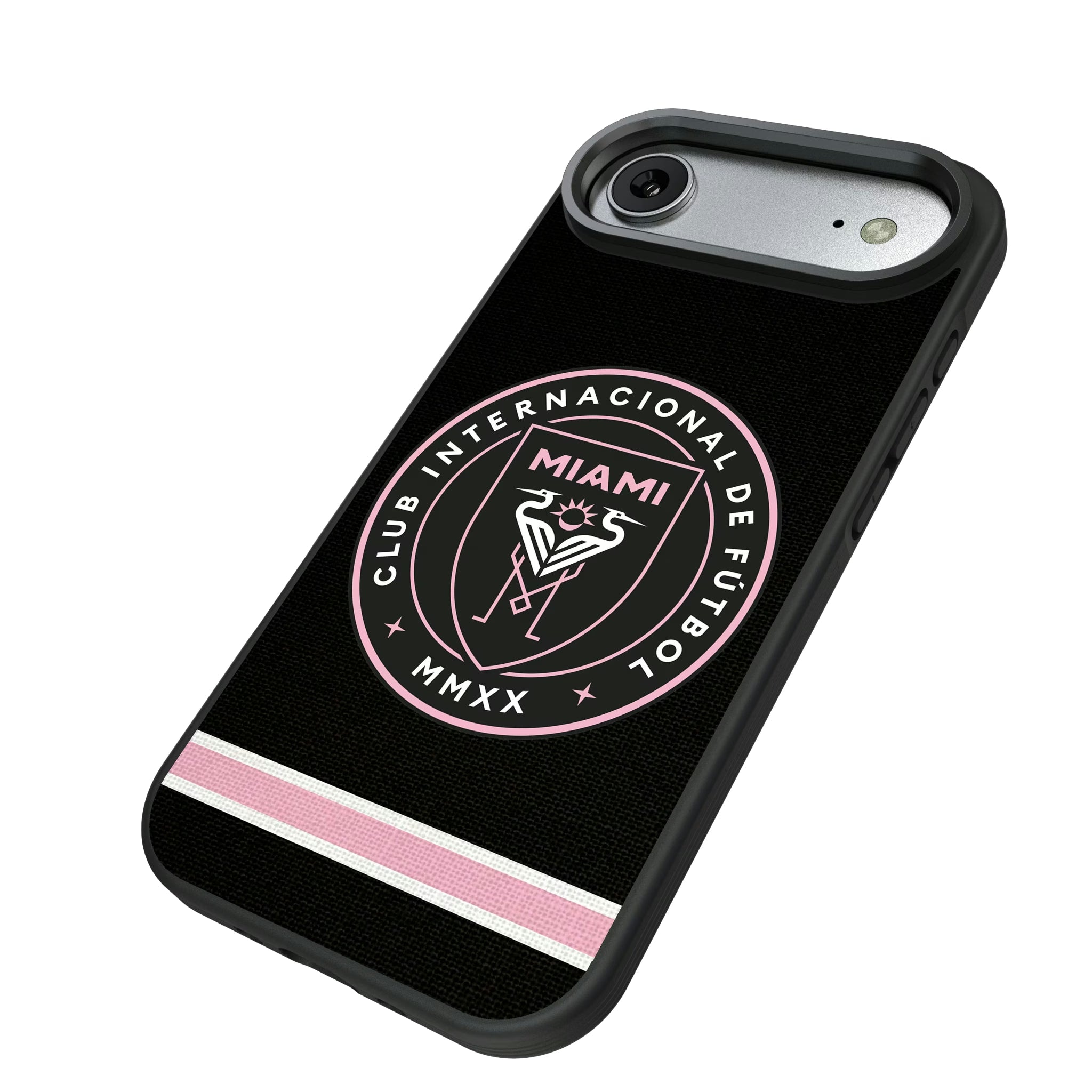 Inter Miami CF Stripe iPhone Bump Phone Case for Apple iPhone - Isometric View#Device_iPhone Air