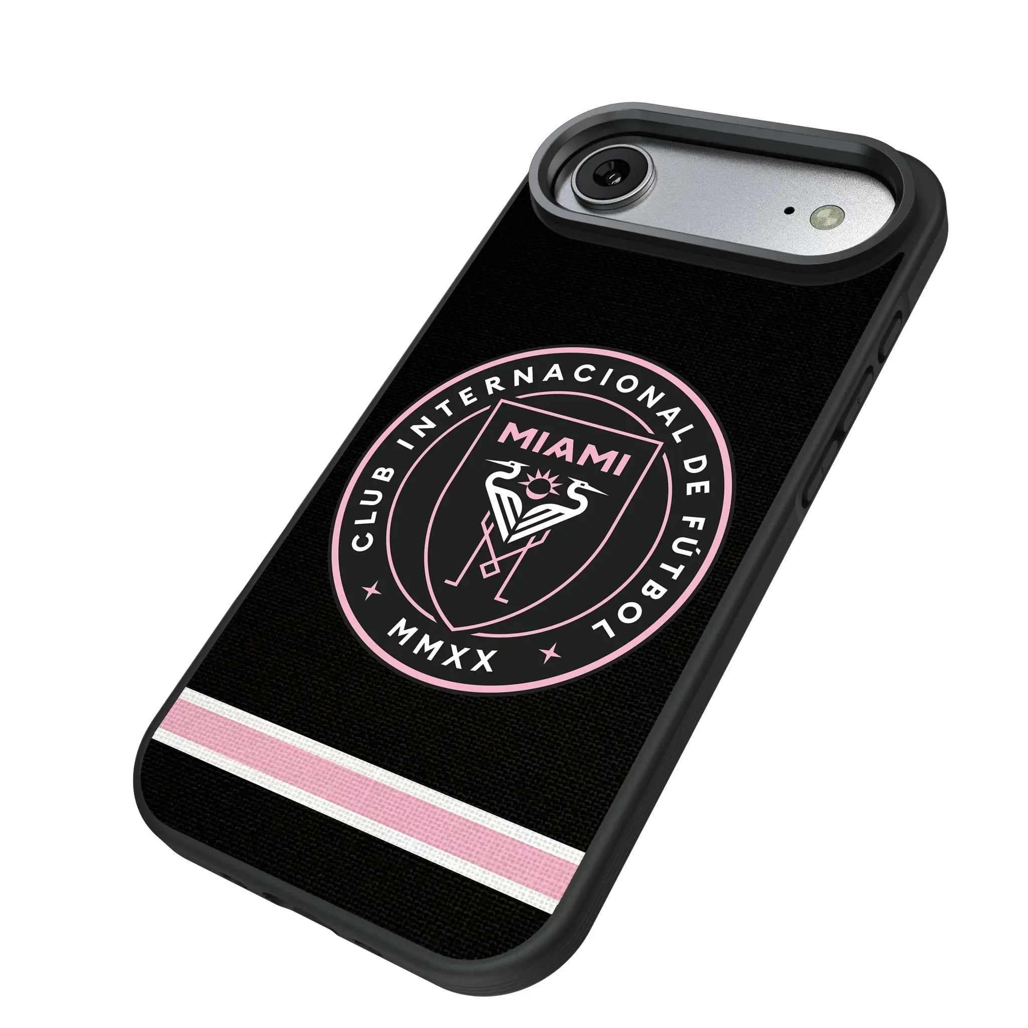 Inter Miami CF Stripe iPhone Bump Phone Case for Apple iPhone - Isometric View#Device_iPhone Air