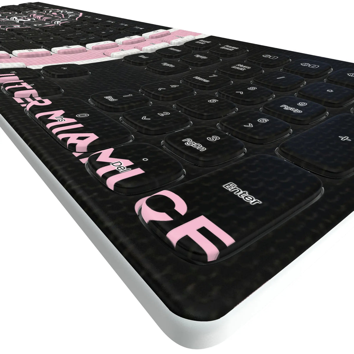 Inter Miami CF Stripe KKB605 Curved Wireless Keyboard - Detail
