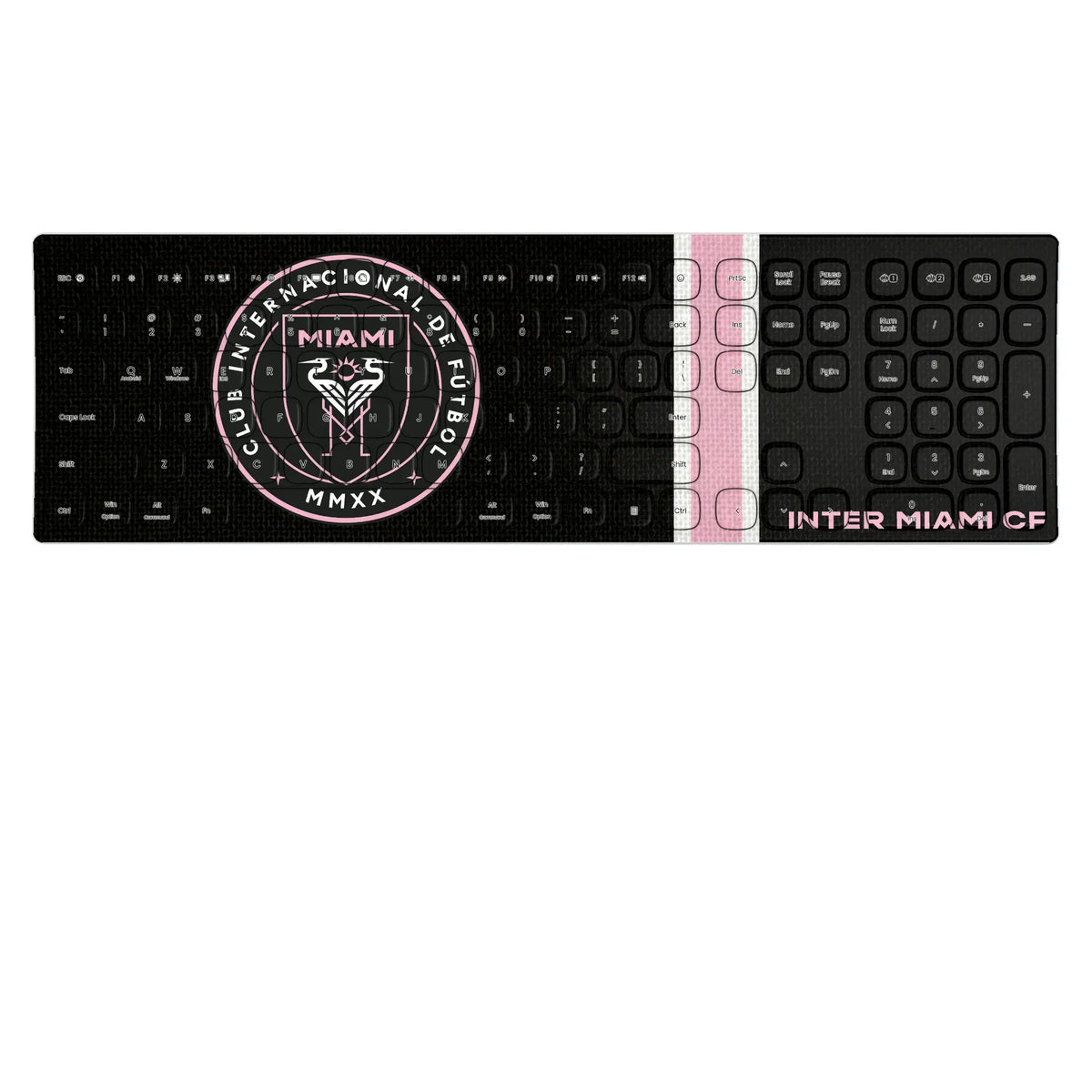 Inter Miami CF Stripe KKB605 Curved Wireless Keyboard