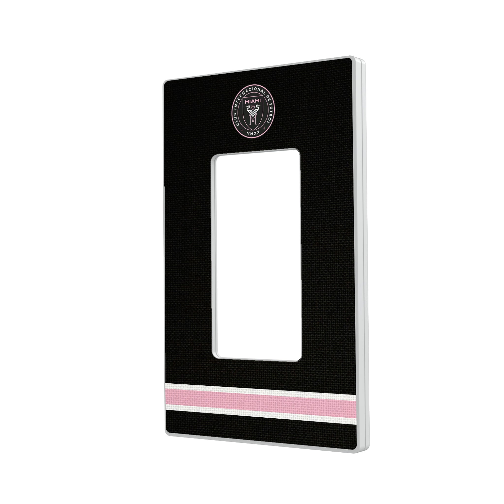 Inter Miami CF Stripe Hidden-Screw Light Switch Plate#Style_Single Rocker