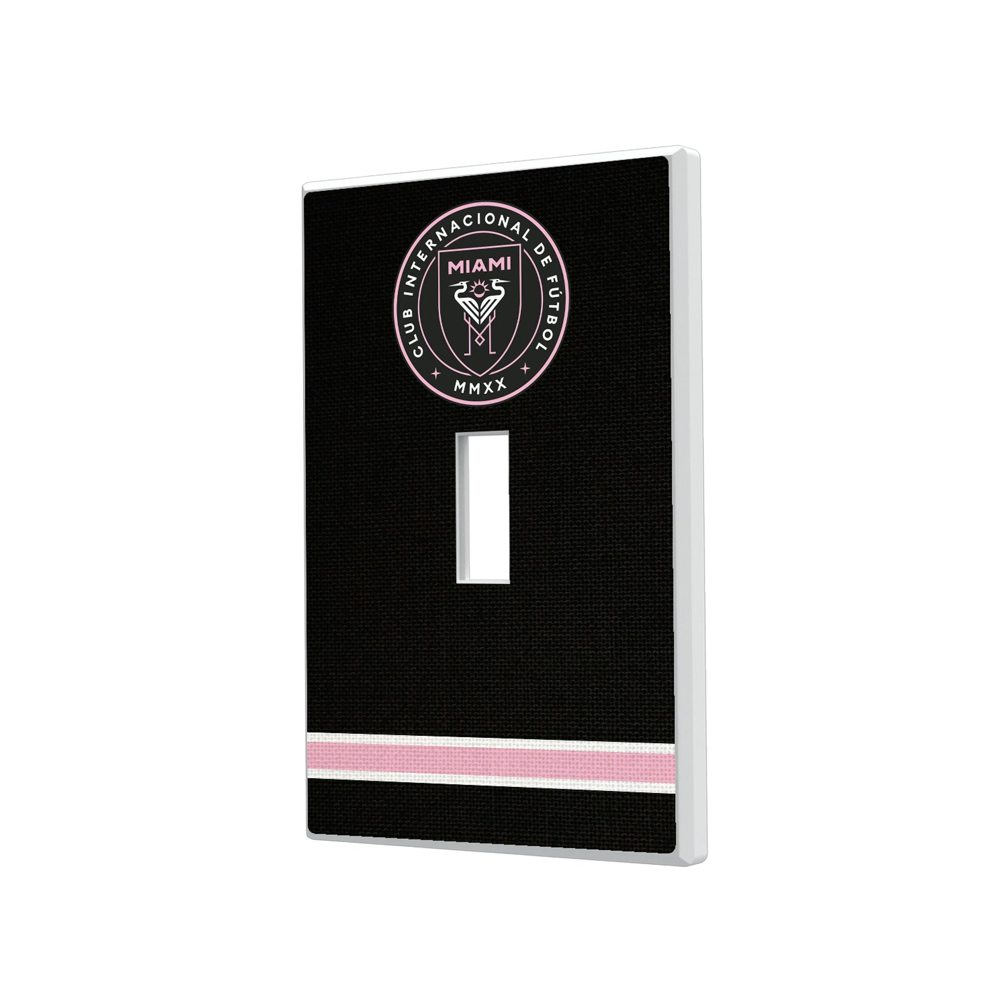 Inter Miami CF Stripe Hidden-Screw Light Switch Plate#Style_Single Toggle