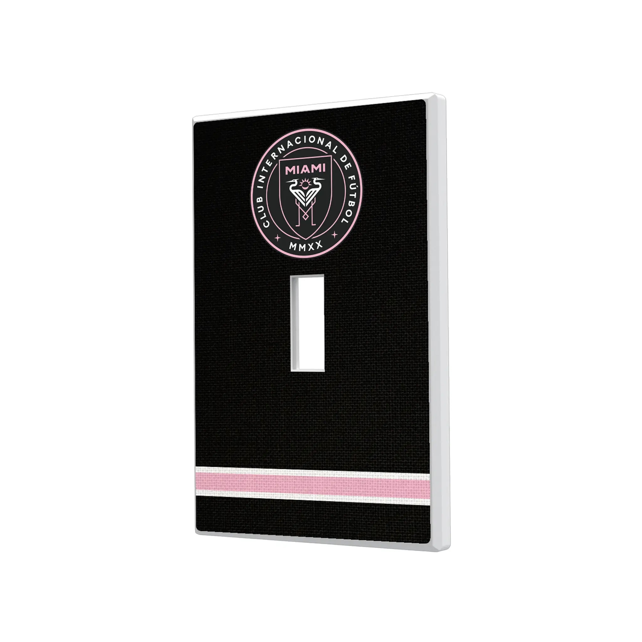 Inter Miami CF Stripe Hidden-Screw Light Switch Plate#Style_Single Toggle