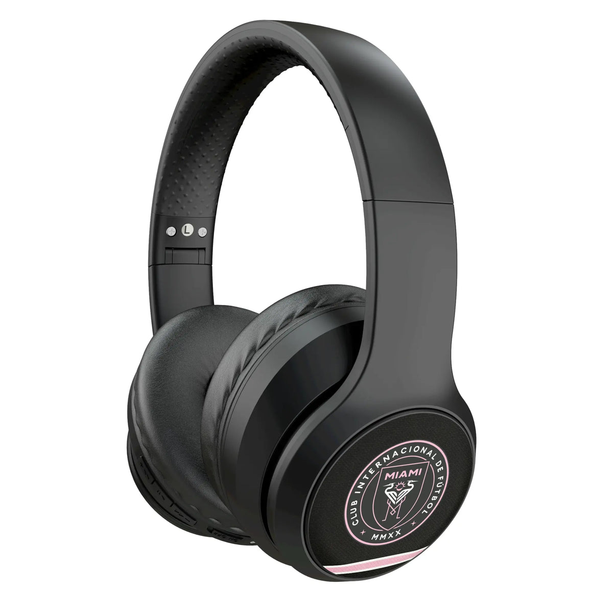 Inter Miami CF Stripe Wireless Over-Ear Headphones With Case