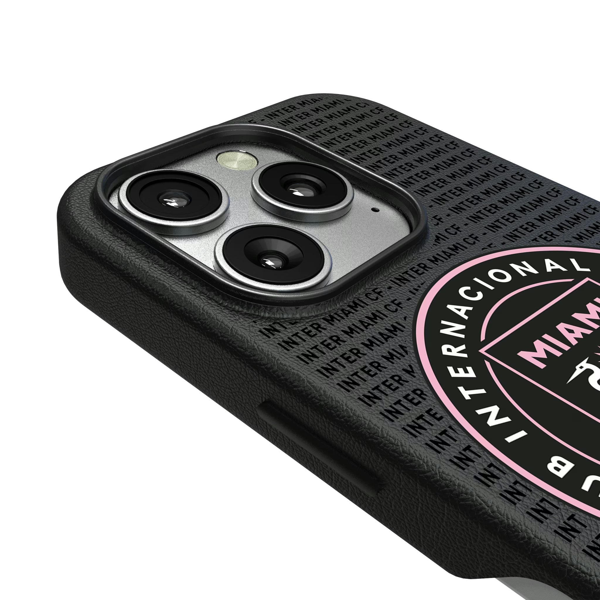 Inter Miami CF Text Backdrop iPhone MagSafe Compatible Phone Case for Apple iPhone - Detail