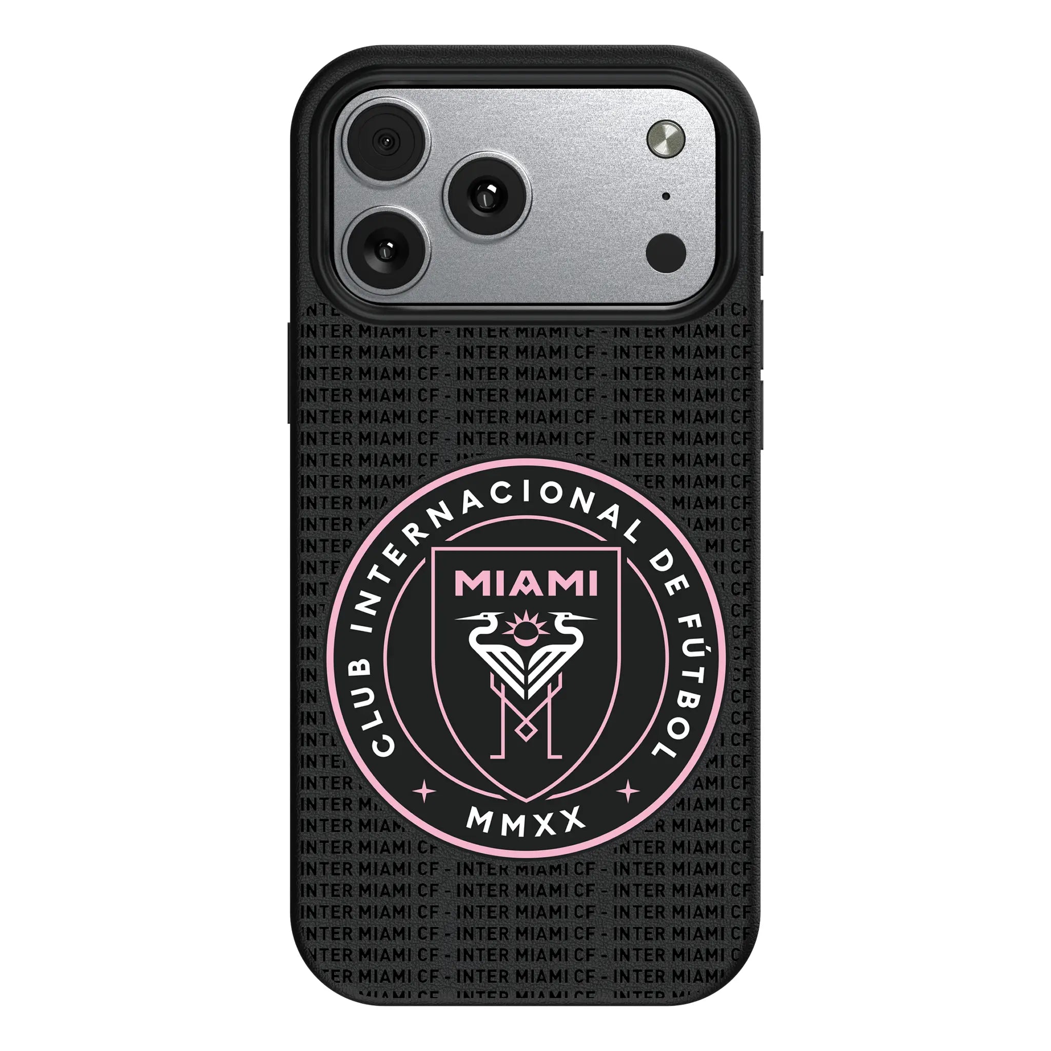 Inter Miami CF Text Backdrop iPhone MagSafe Compatible Phone Case for Apple iPhone#Device_iPhone 17 Pro Max