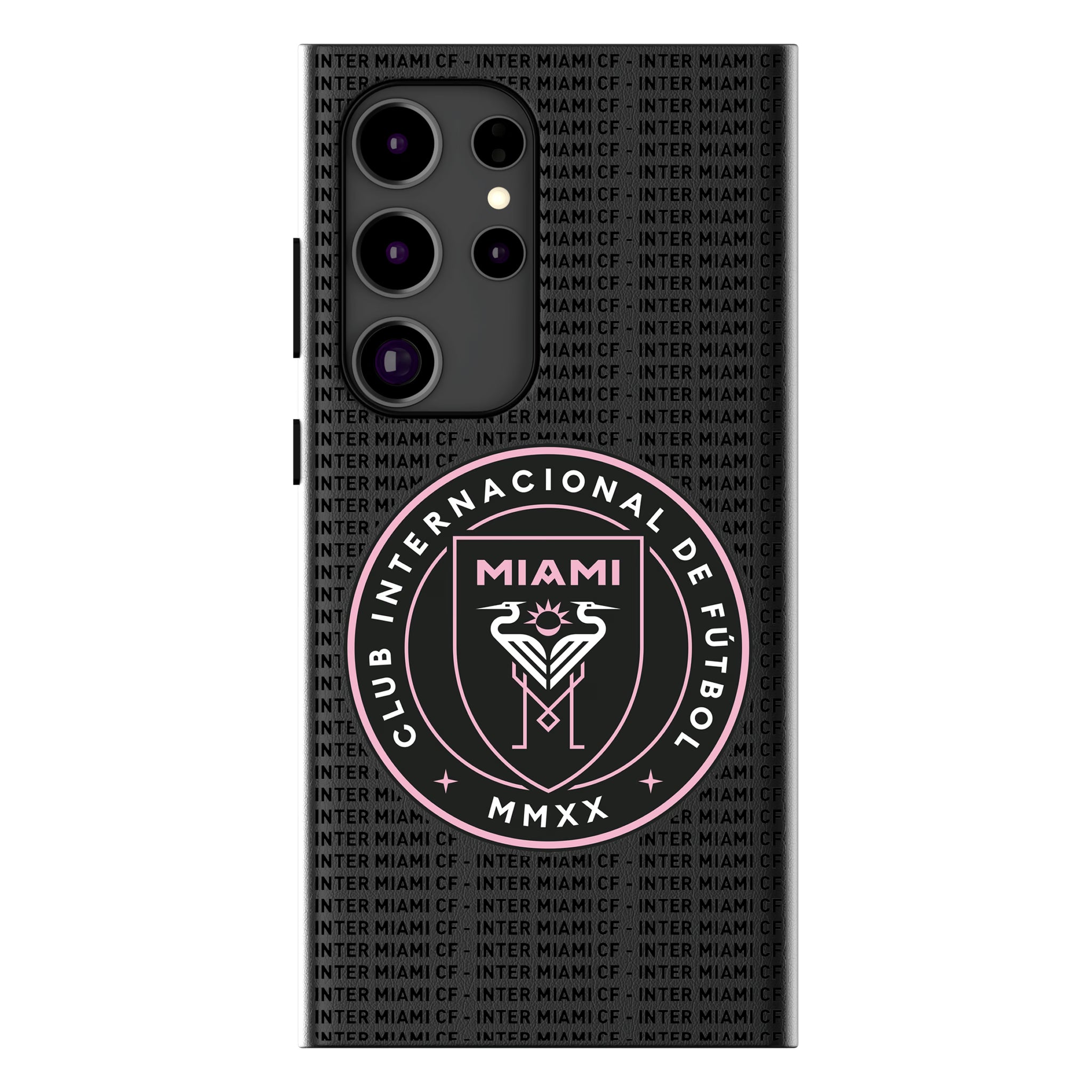 Inter Miami CF Text Backdrop Galaxy MagSafe Compatible Phone Case for Samsung Galaxy