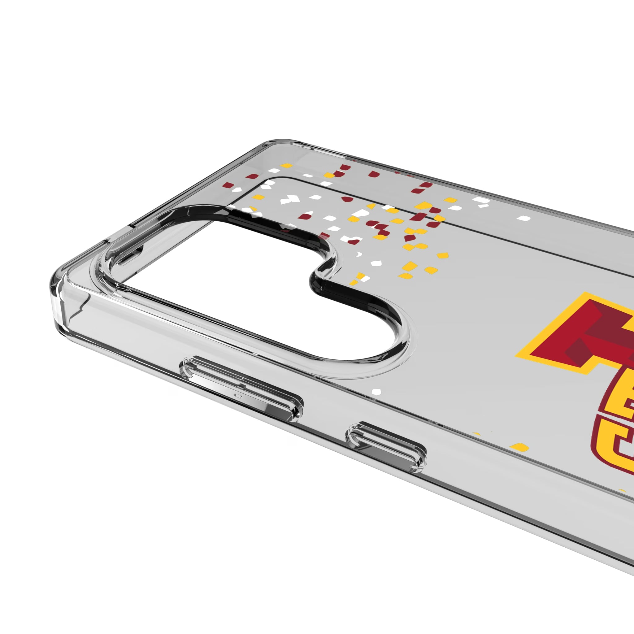 Iowa State University Cyclones Confetti Galaxy Clear Phone Case for Samsung Galaxy - Detail