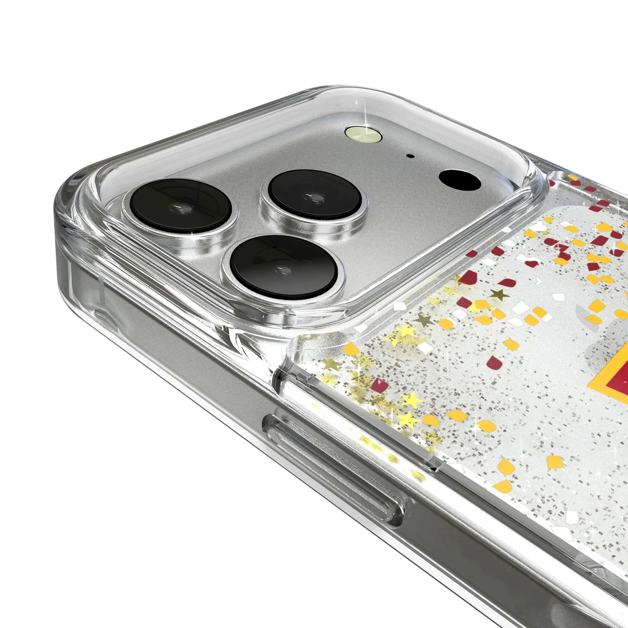 Iowa State University Cyclones Confetti iPhone Glitter Phone Case for Apple iPhone - Detail