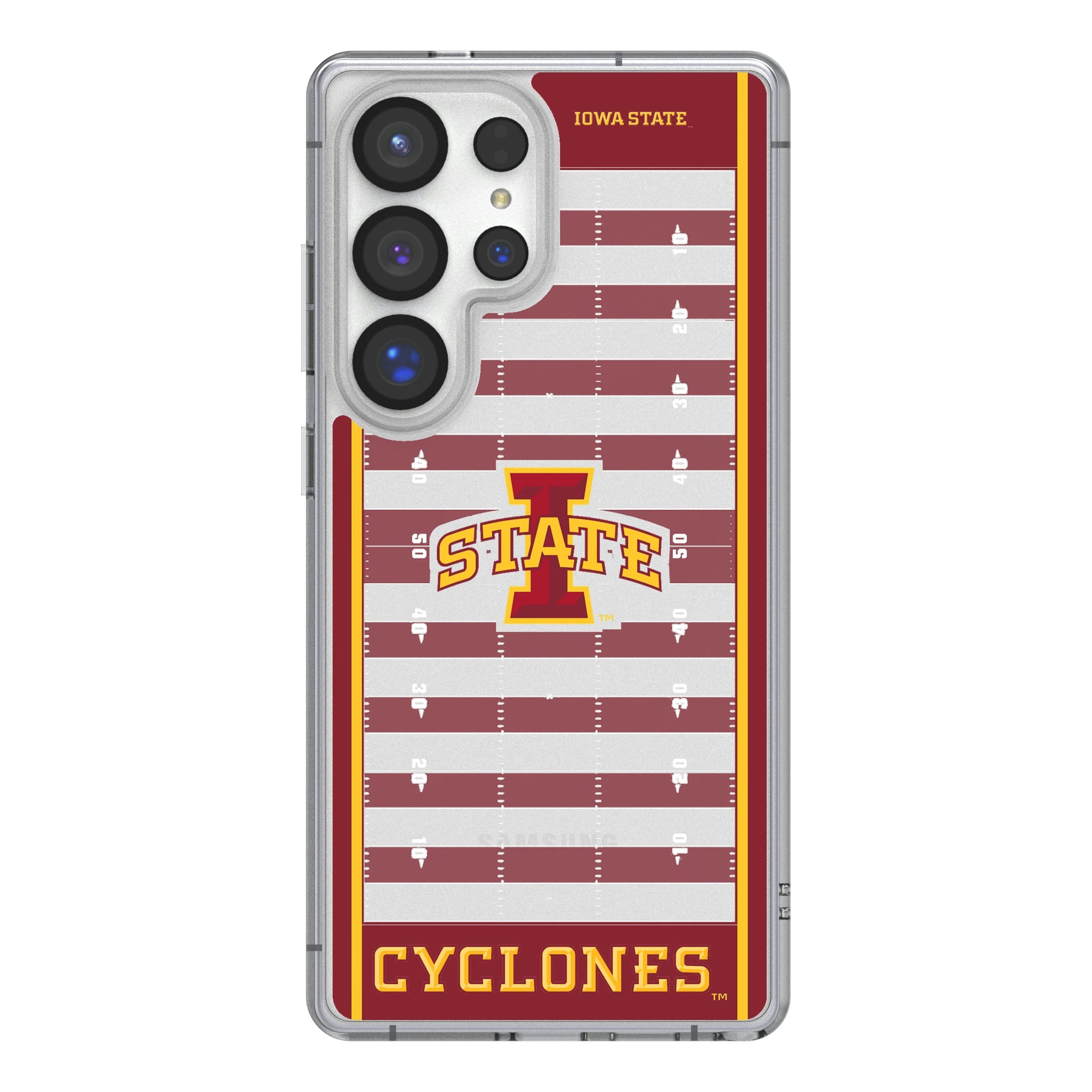 Iowa State University Cyclones Field Galaxy Clear Phone Case for Samsung Galaxy