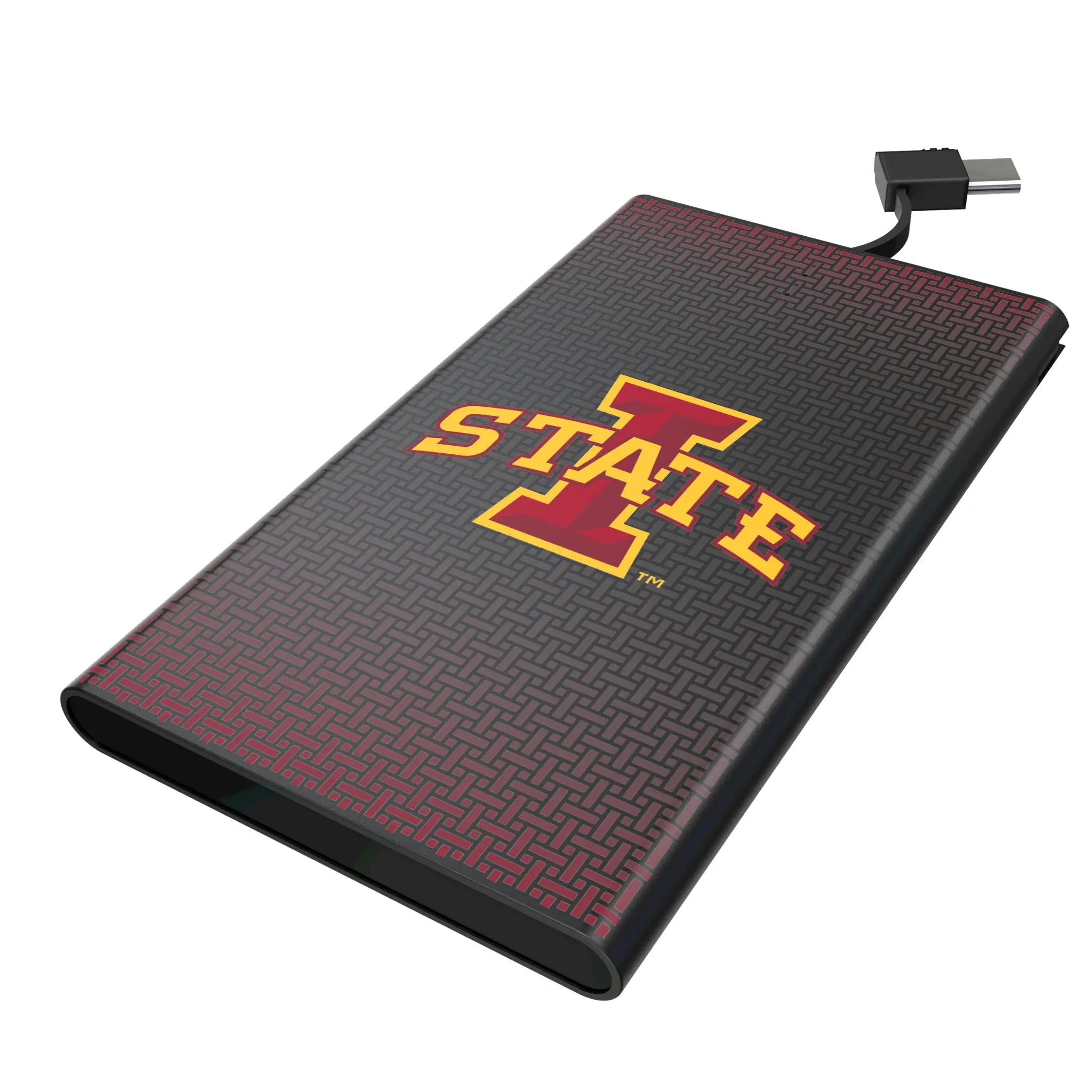 Iowa State University Cyclones Linen 5000mAh Flat Power Bank