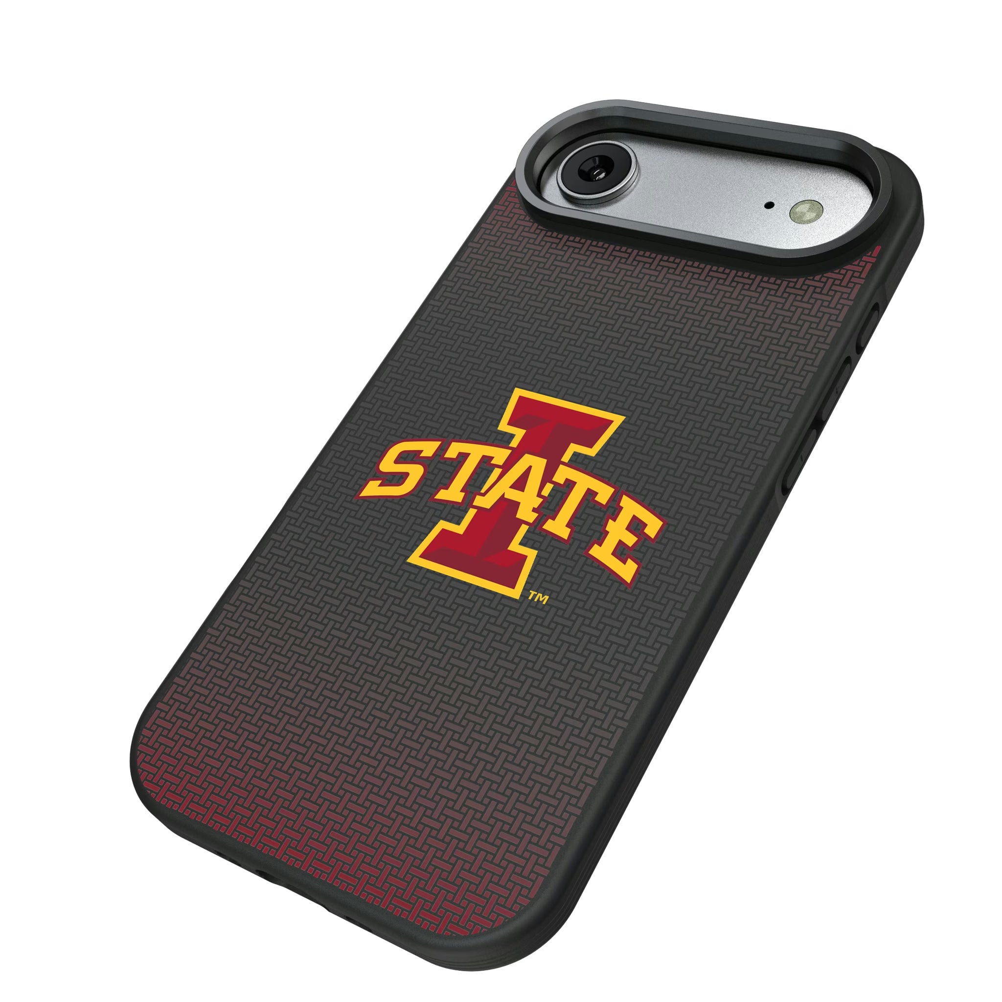 Iowa State University Cyclones Linen iPhone Bump Phone Case for Apple iPhone - Isometric View#Device_iPhone Air